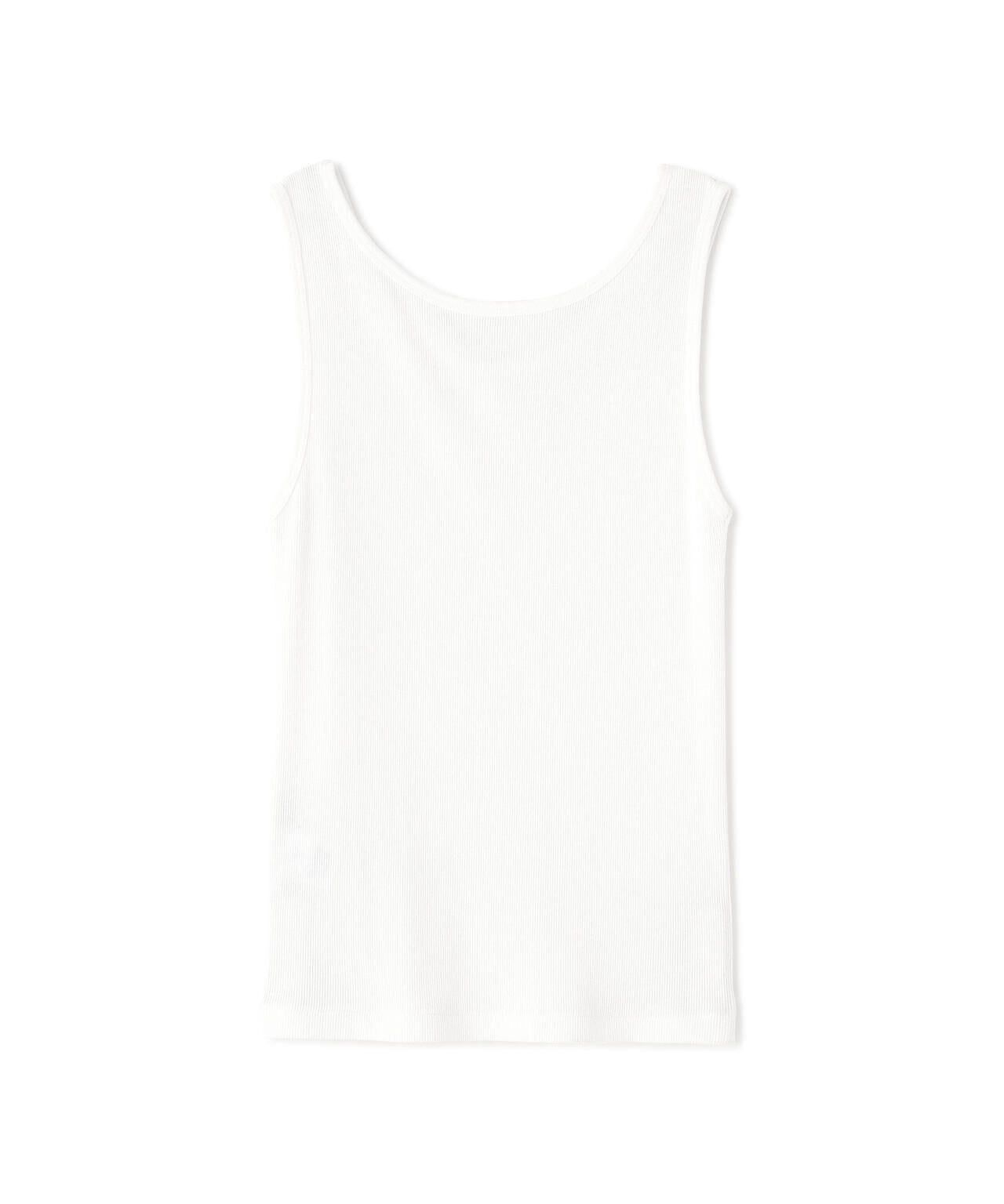 FINE COTTON RIB JERSEY TOP