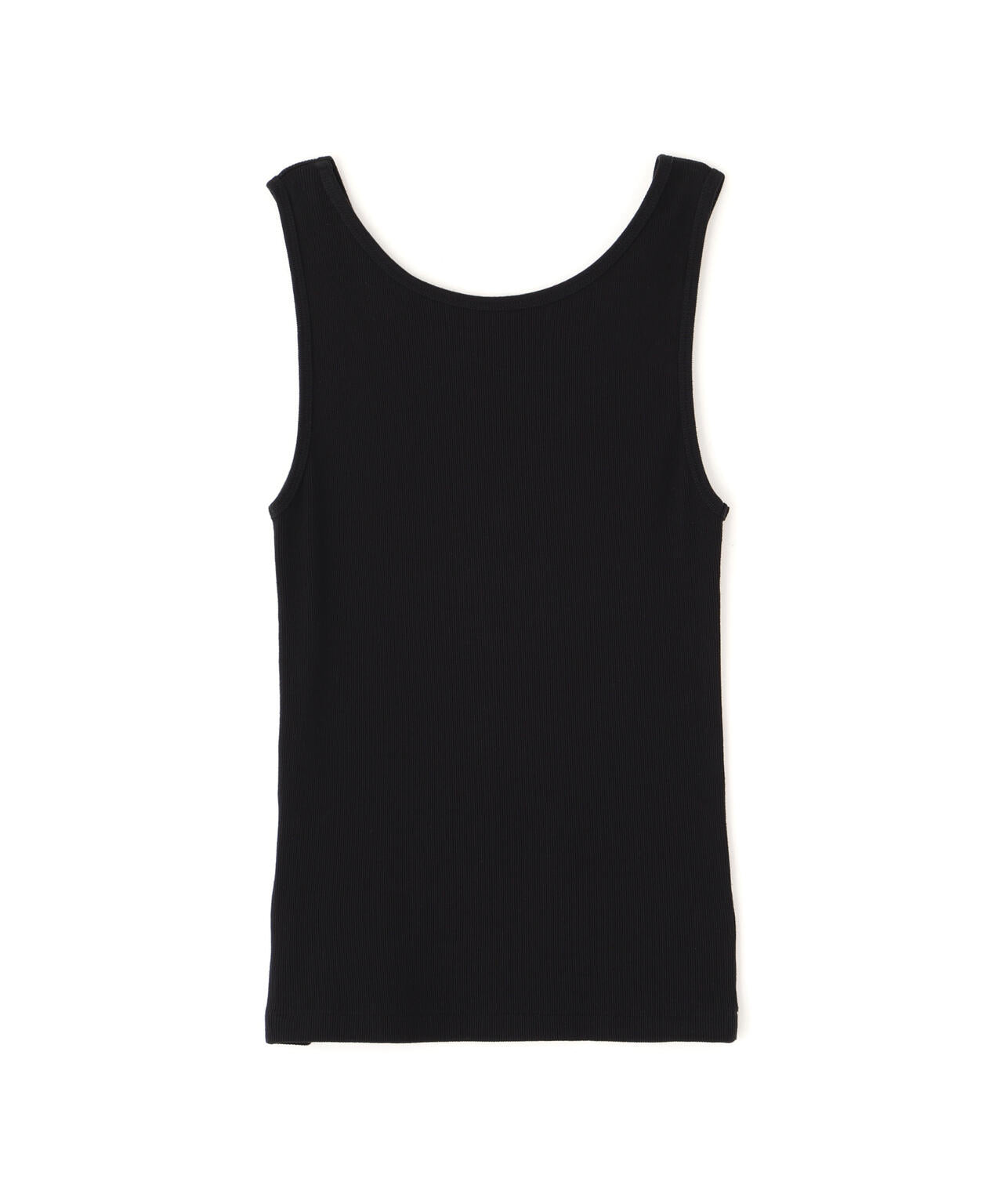 FINE COTTON RIB JERSEY TOP