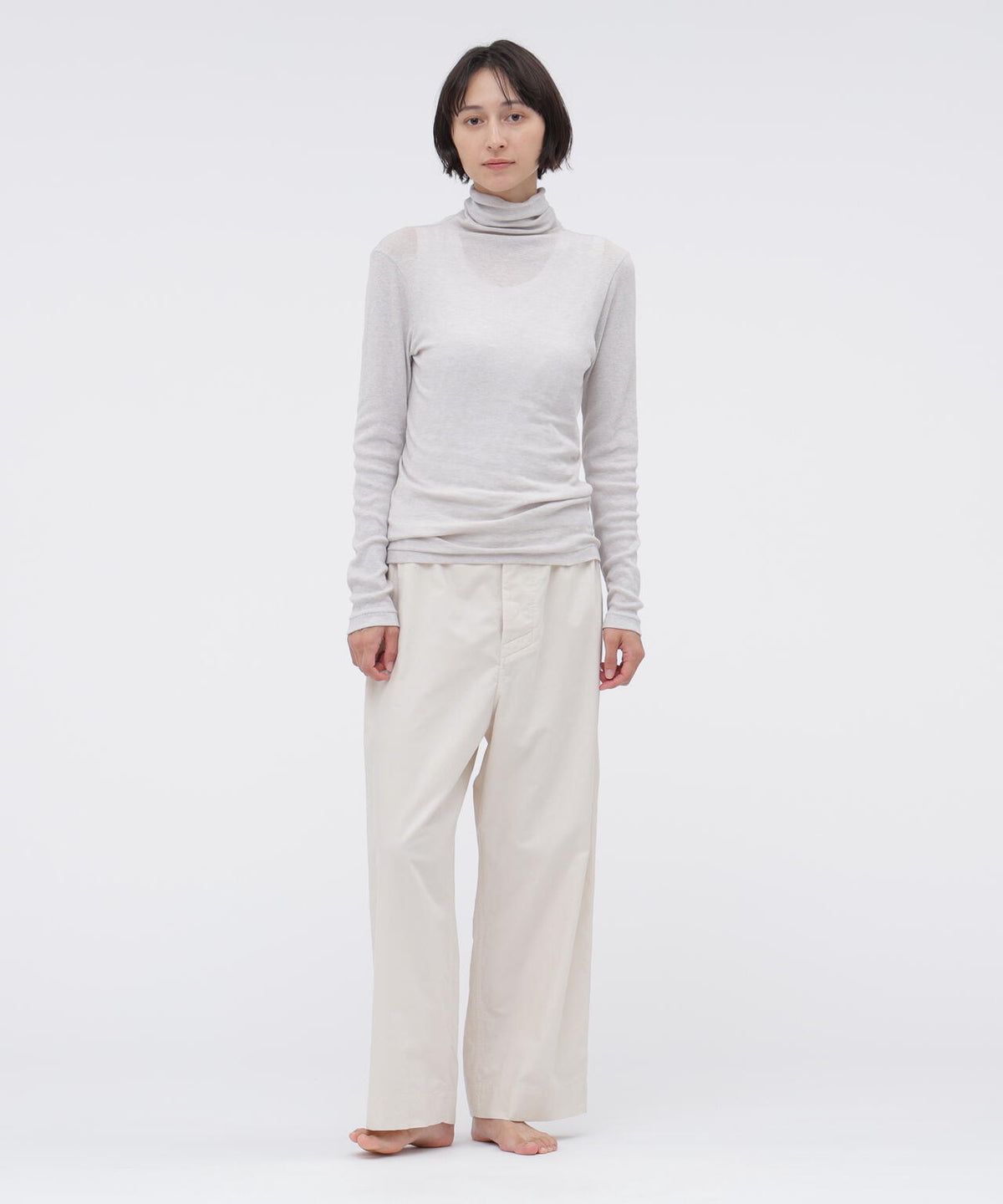 COTTON SILK RIB TOP