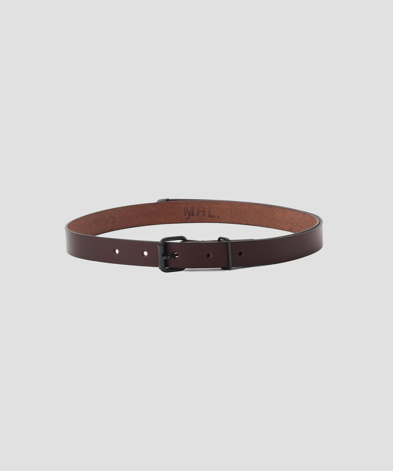 ROLLER BUCKLE  LEATHER BELT