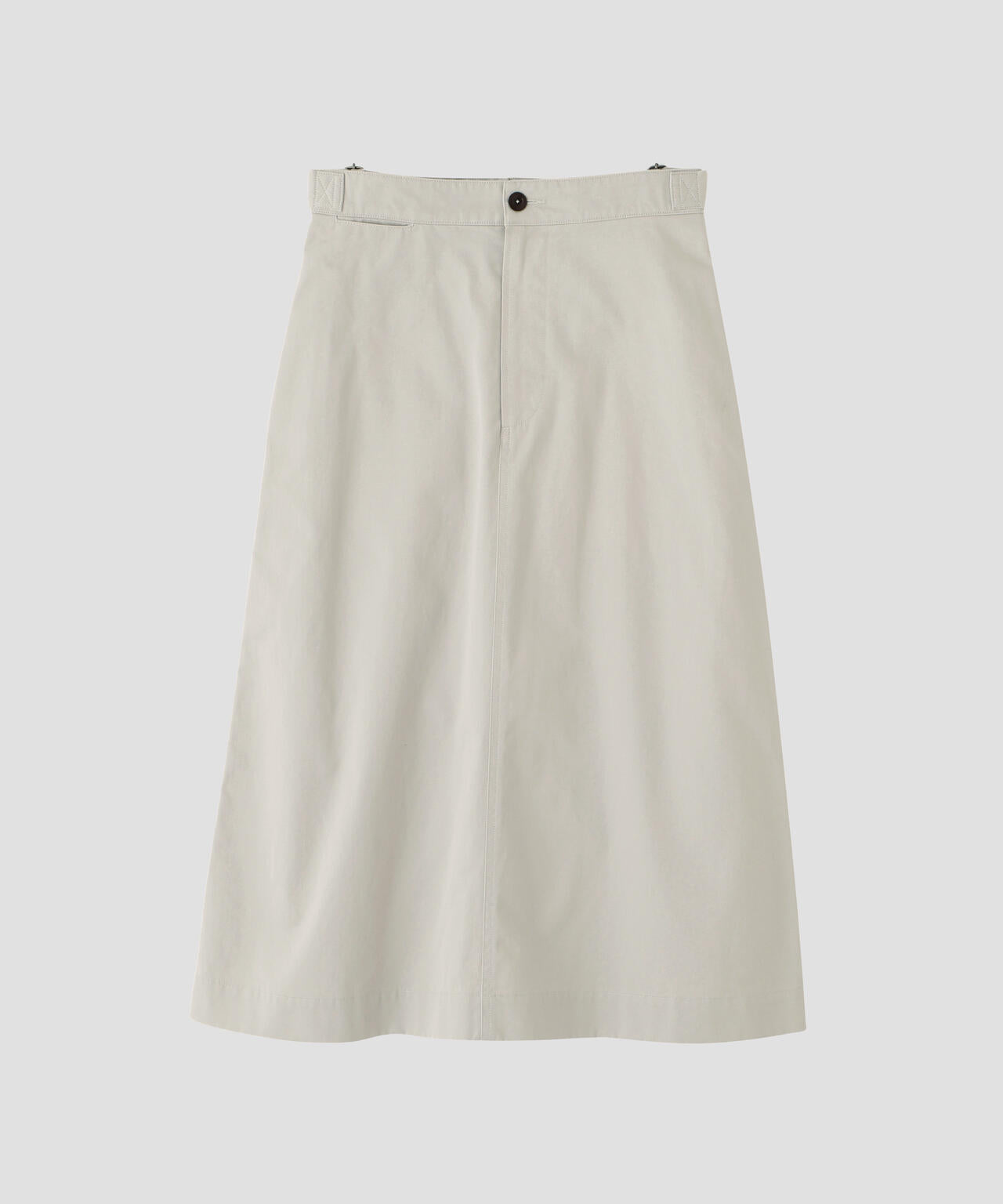 WASHED CHINO COTTON SKIRT