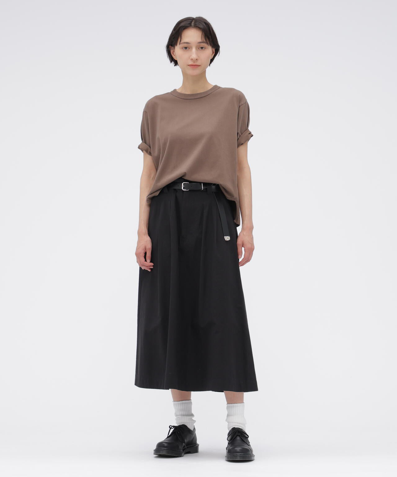 LIGHTWEIGHT COTTON NYLON TWILL SKIRT