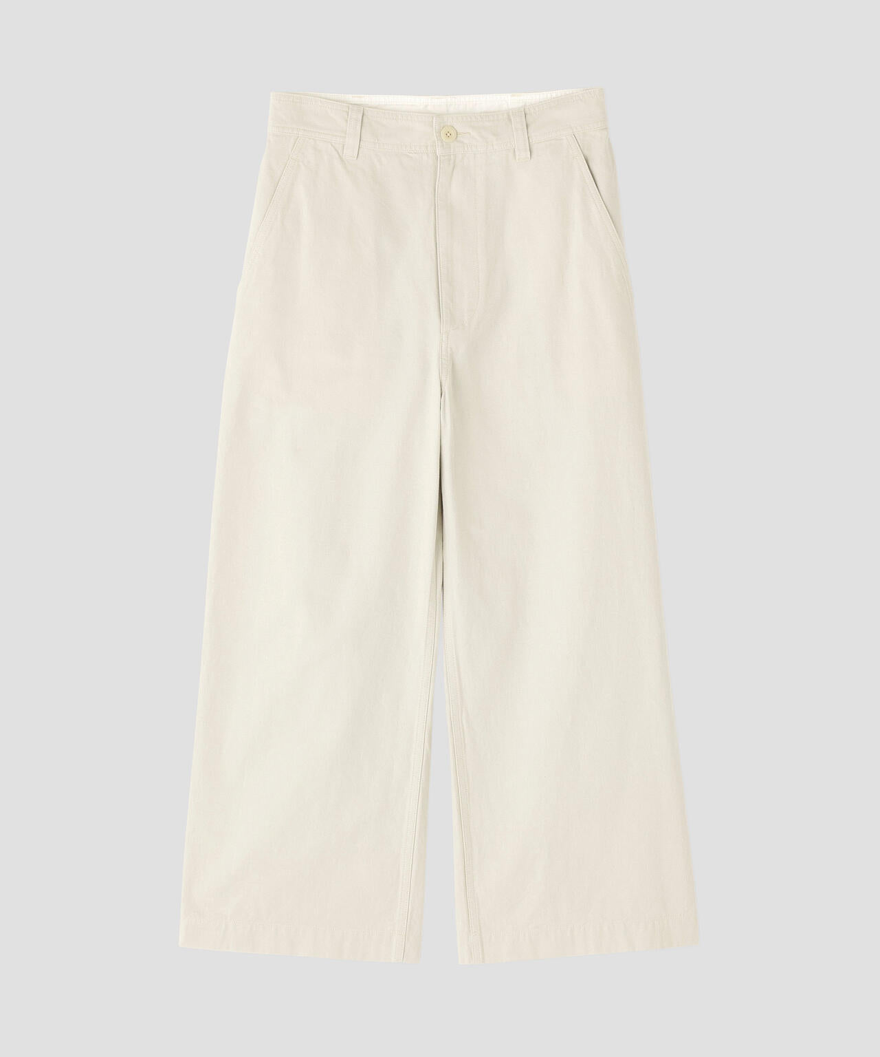 FADED COTTON TWILL TROUSERS
