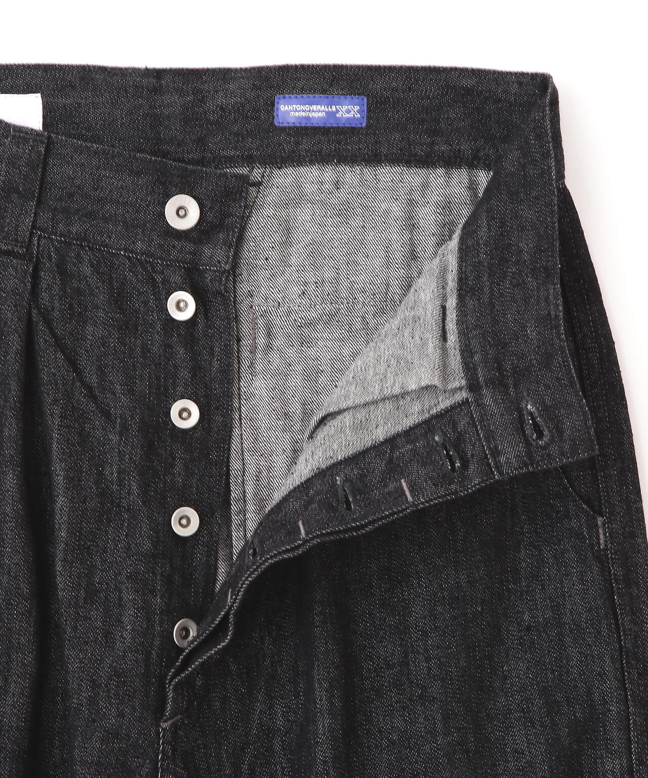 CANTON BLACK LIGHT DENIM TROUSERS