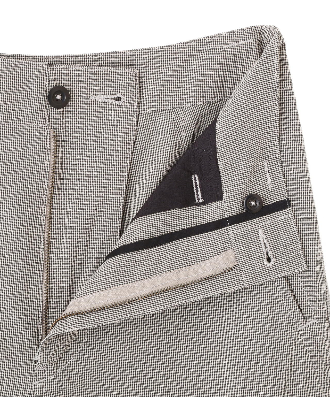 CHEF CHECK COTTON TROUSERS