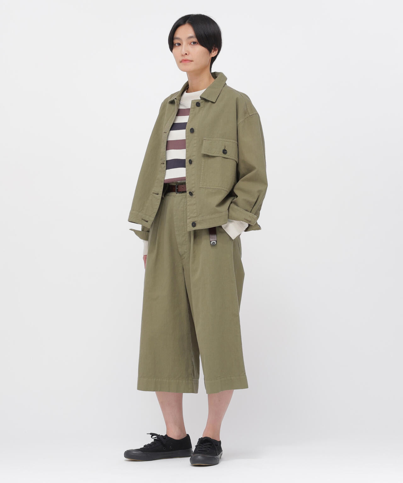 BELGIAN LINEN COTTON PLAINWEAVE TROUSERS