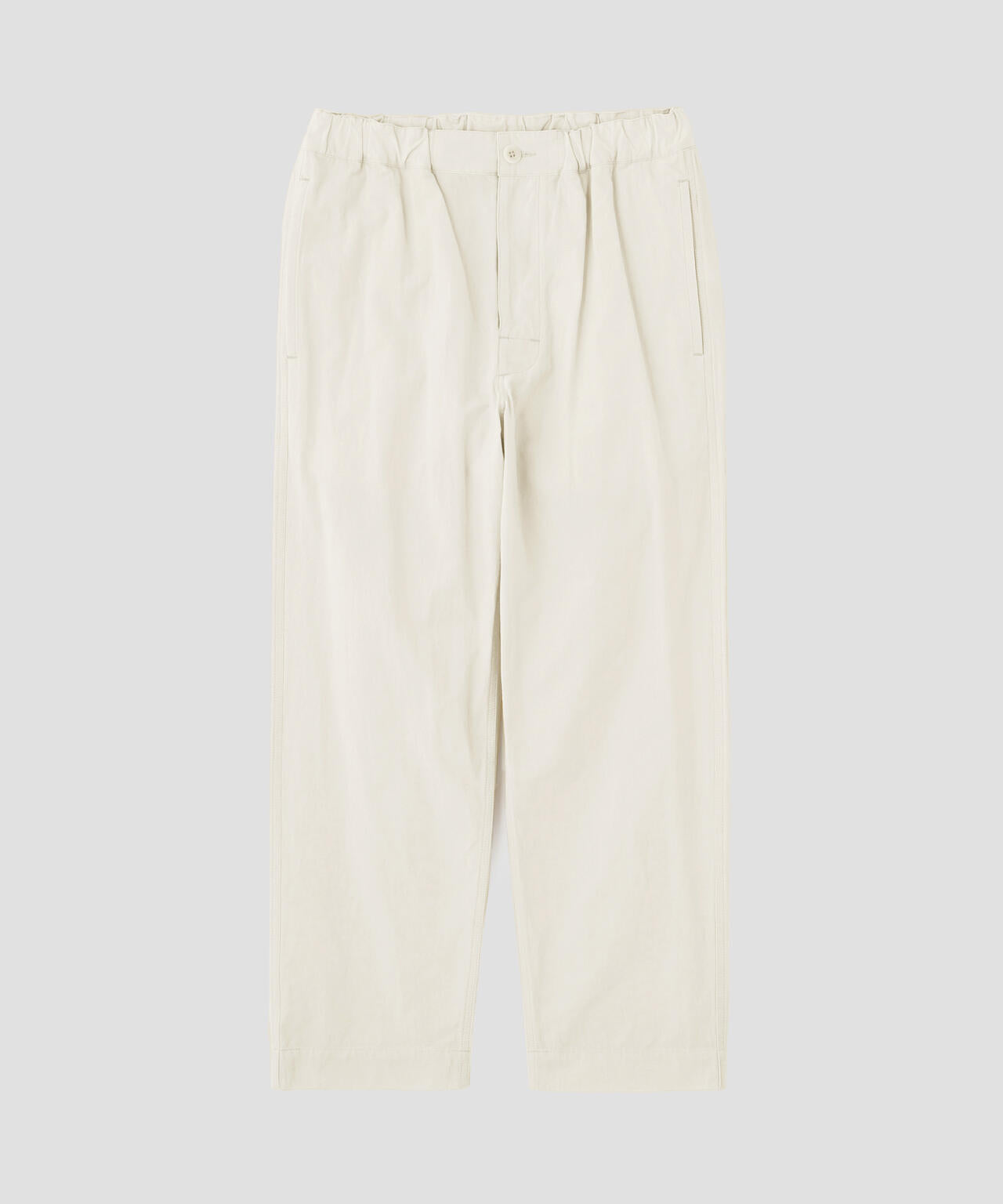 CRISP COTTON CHAMBRAY TROUSERS