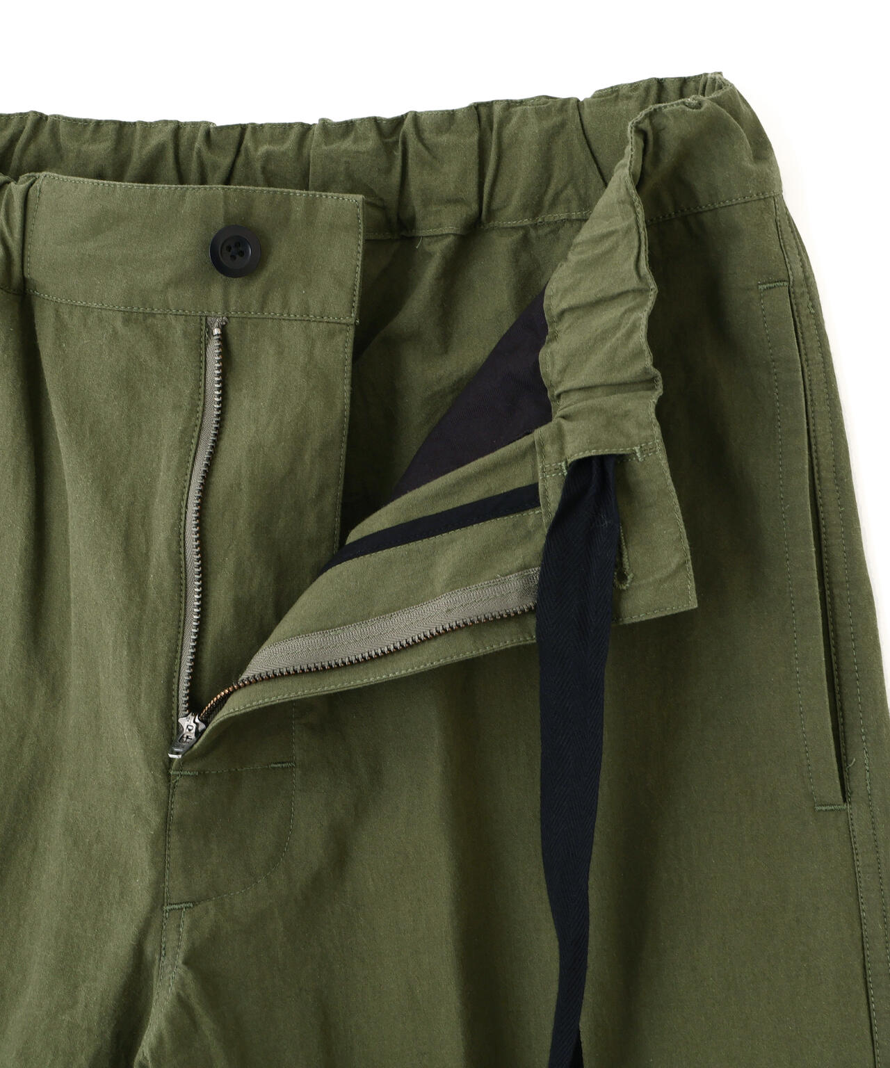 CRISP COTTON CHAMBRAY TROUSERS