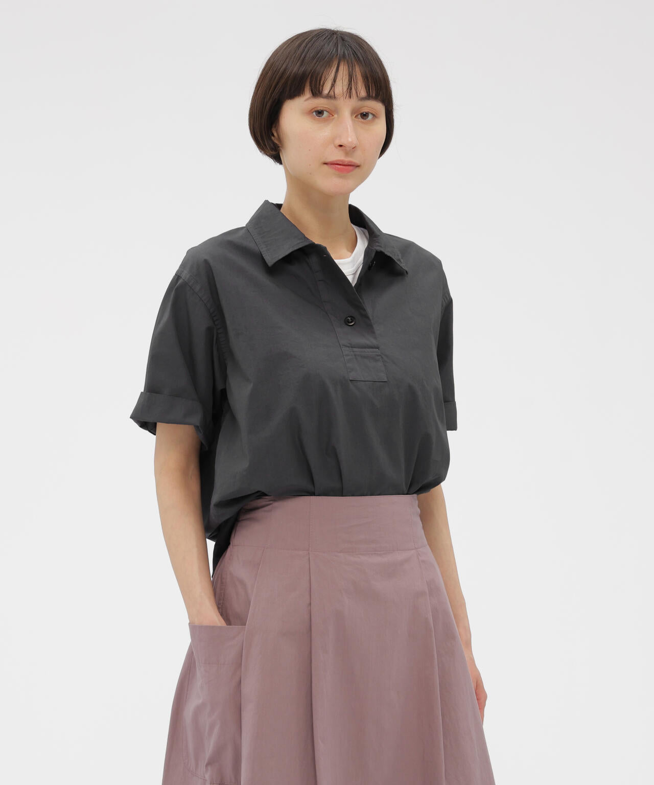 COMPACT COTTON POPLIN SHIRT