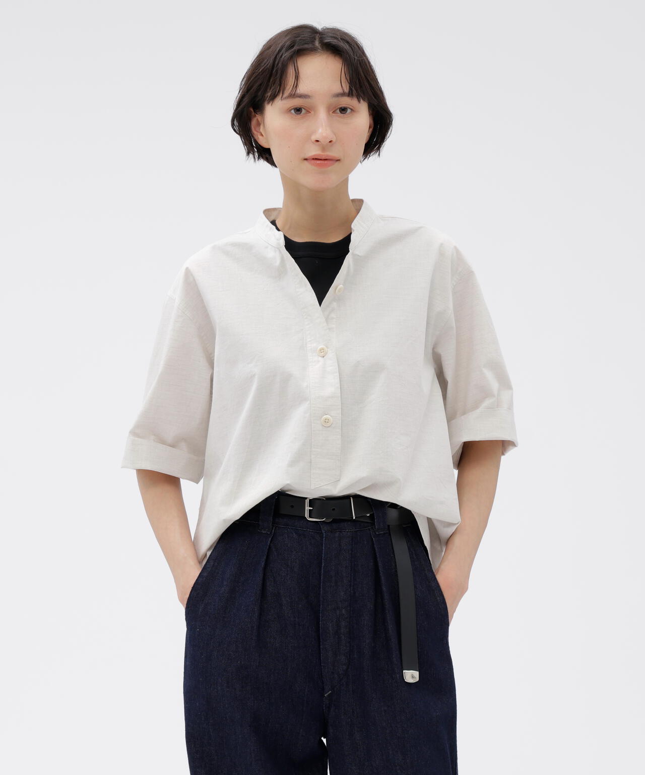 HIGHCOUNT TOP DYED COTTON SHIRT