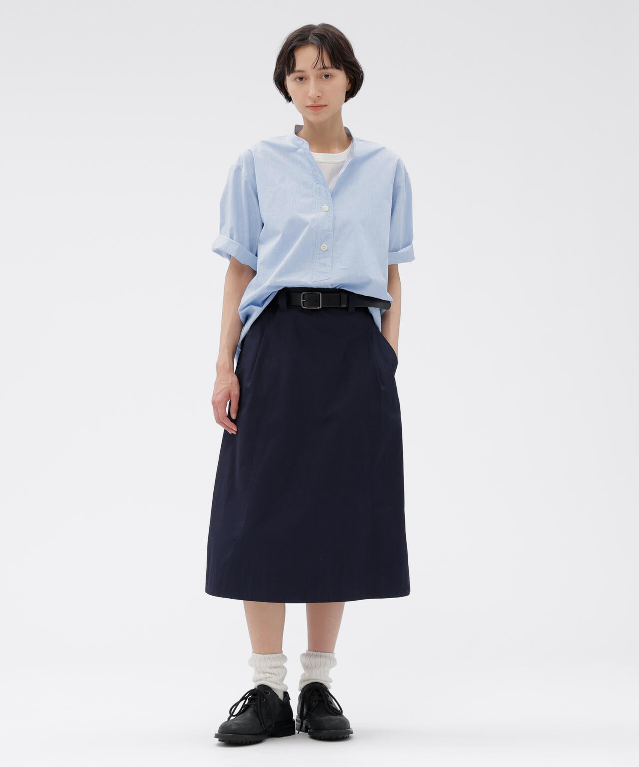 HIGHCOUNT TOP DYED COTTON SHIRT