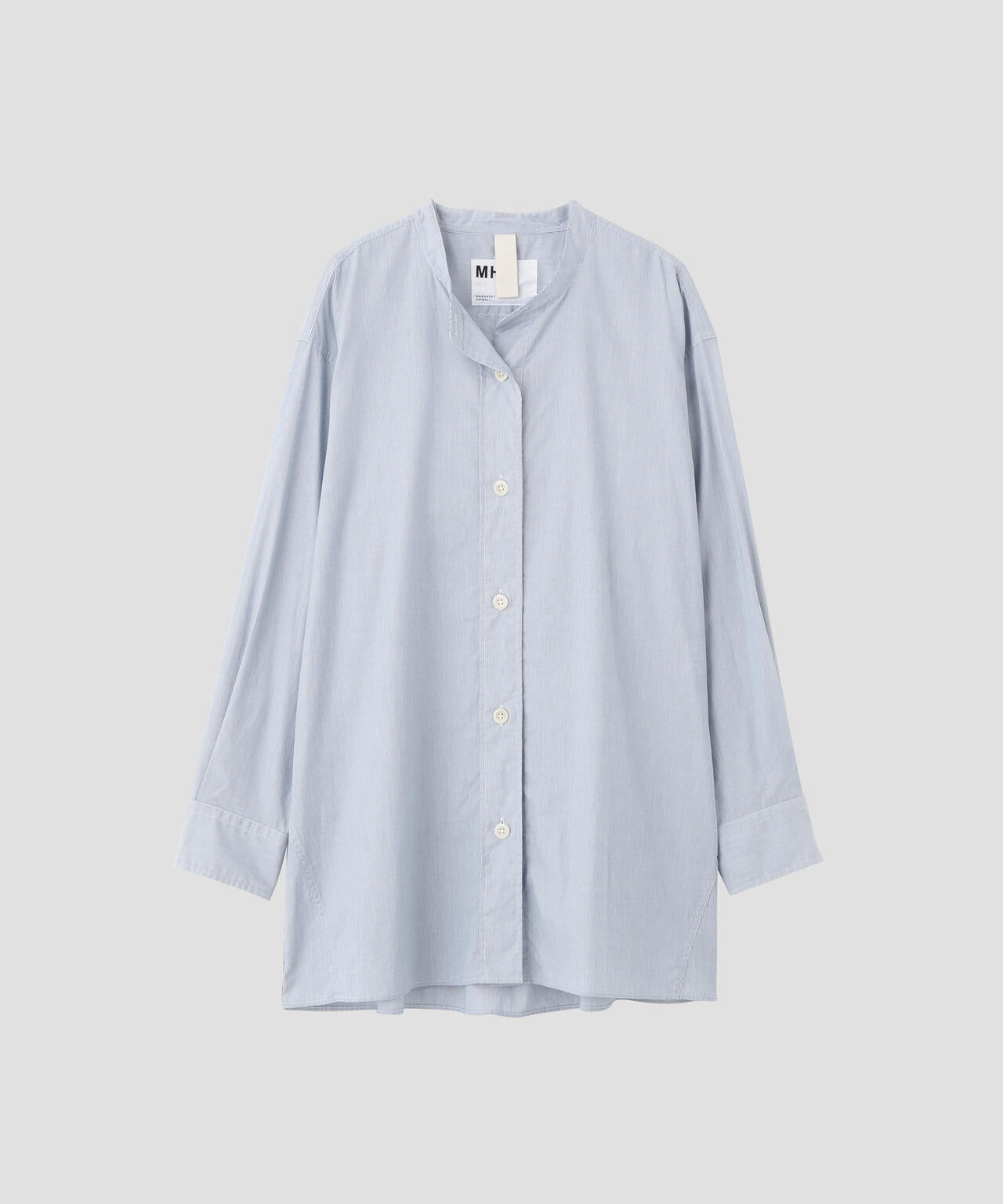 WORN COTTON HAIRLINE STRIPE SHIRT