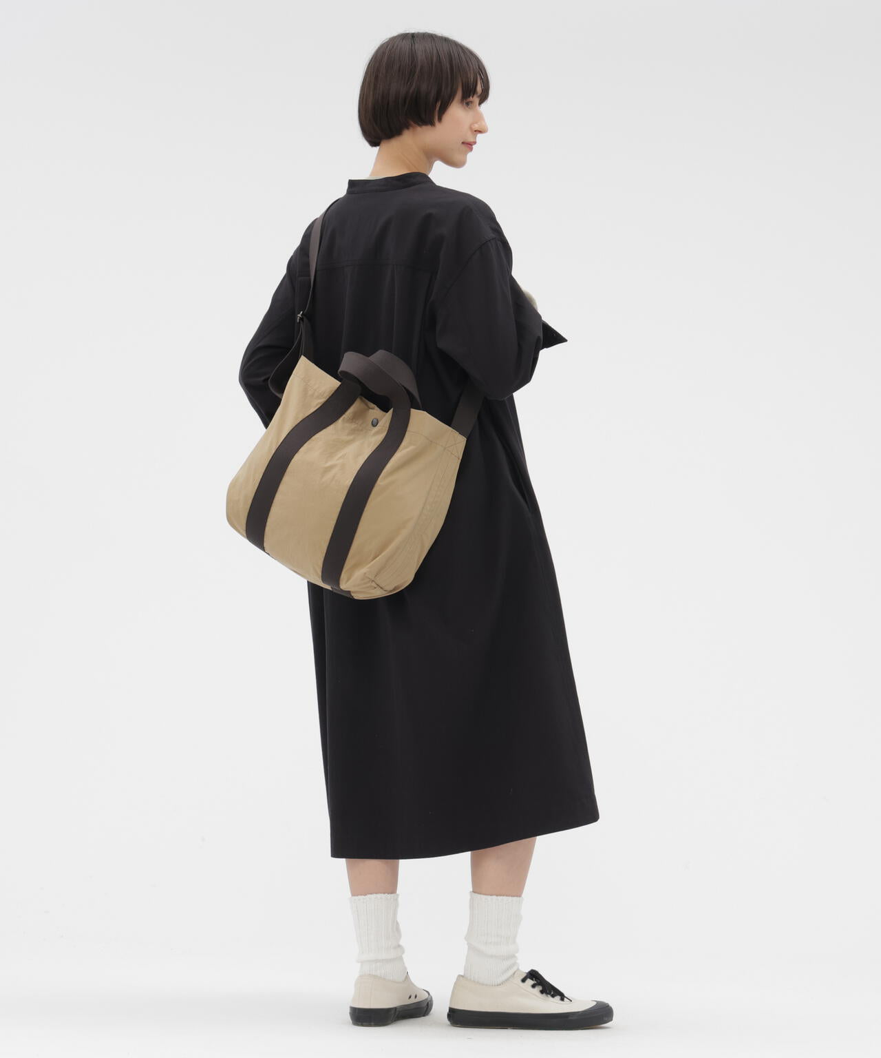 BRUSHED SOFT COTTON TWILL DRESS