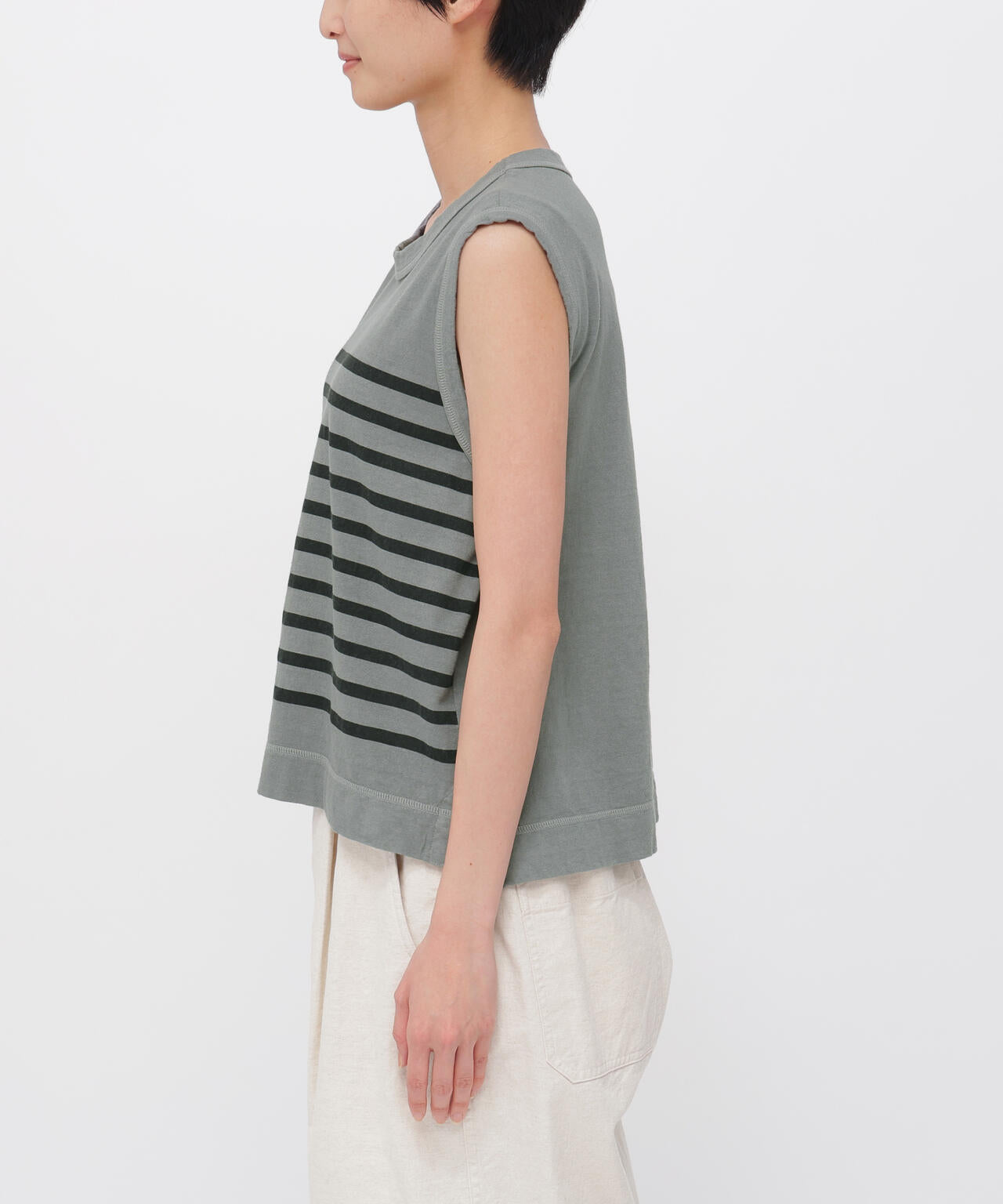 BELGIAN LINEN COTTON JERSEY TOP
