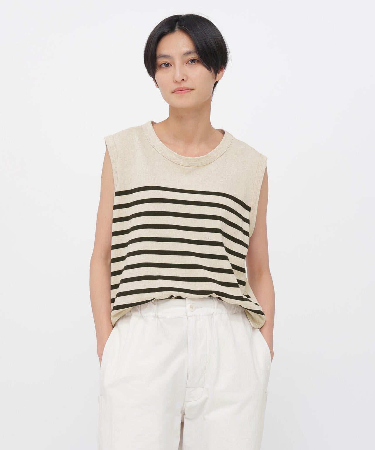 BELGIAN LINEN COTTON JERSEY TOP