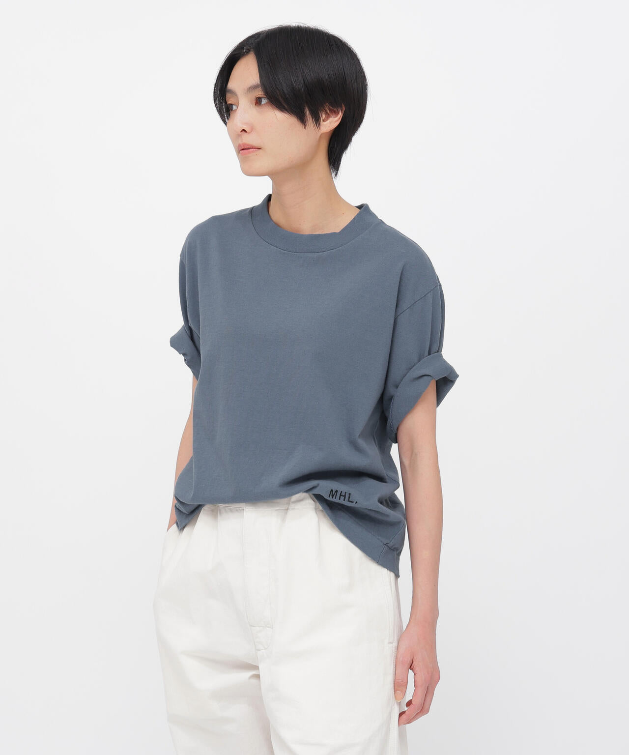 UPCYCLED COTTON JERSEY TOP