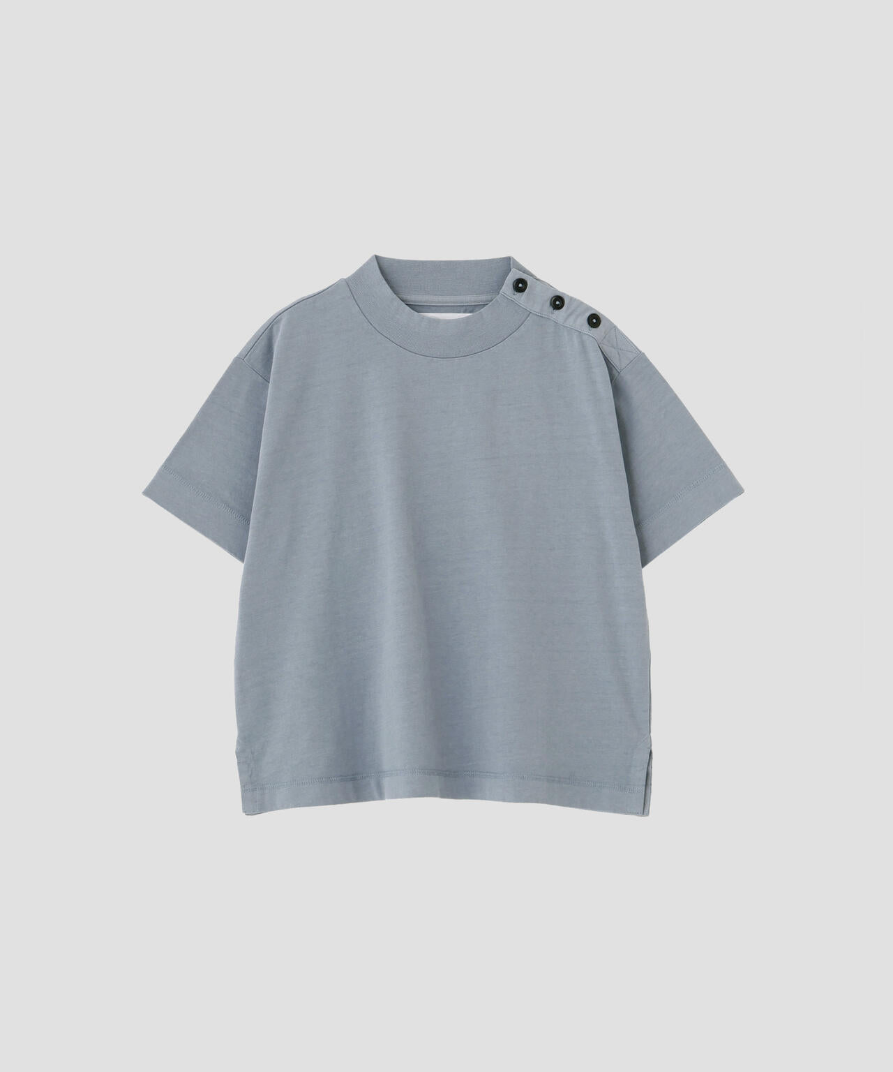 GARMENT DYED TOUGH COTTON LINEN JERSEY TOP