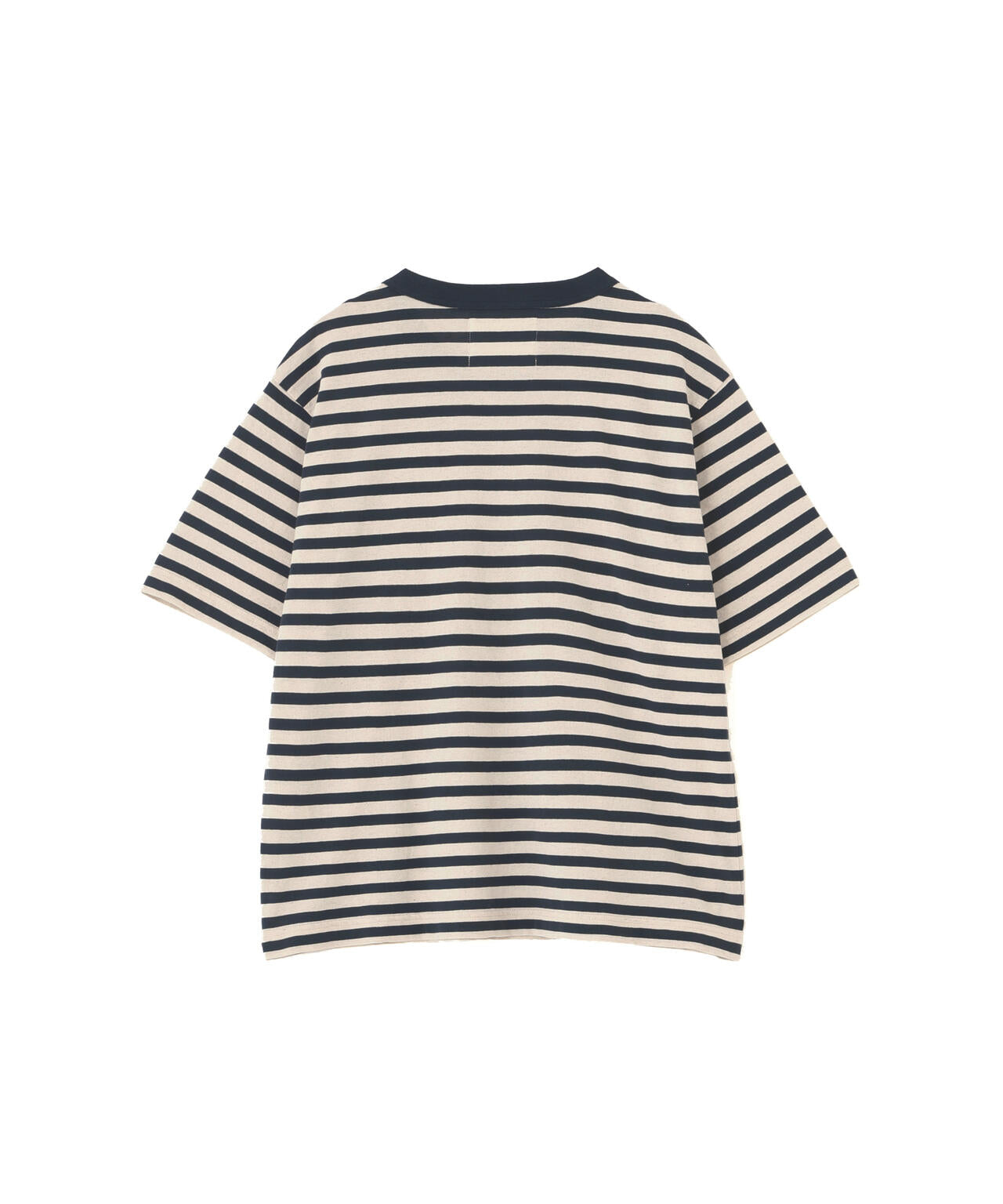 COTTON LINEN STRIPE JERSEY TOP