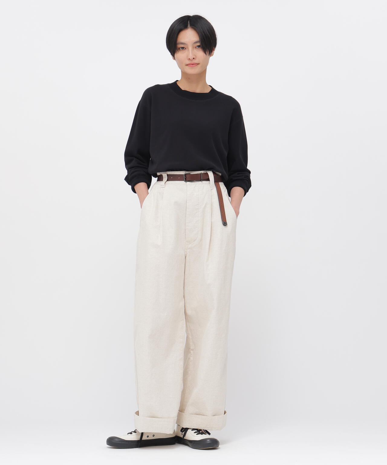 FINE COTTON RIB JERSEY TOP