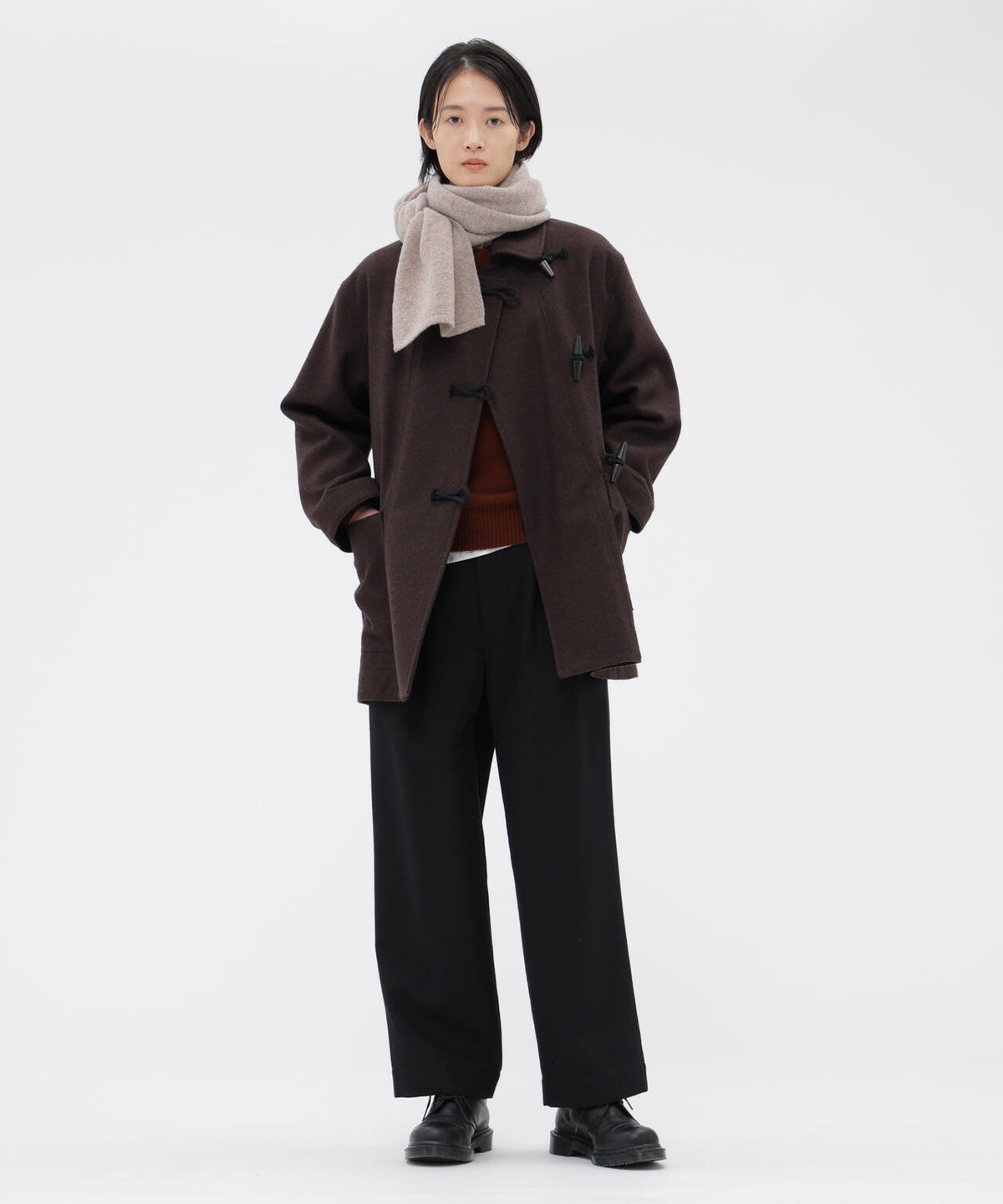 BASIC WOOL MELTON COAT