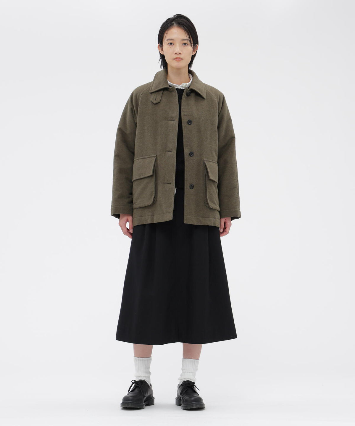 WOOL COTTON DRILL SKIRT