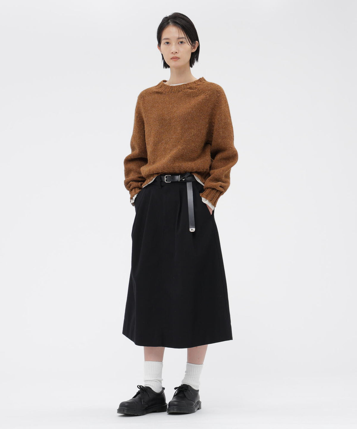 WOOL COTTON DRILL SKIRT