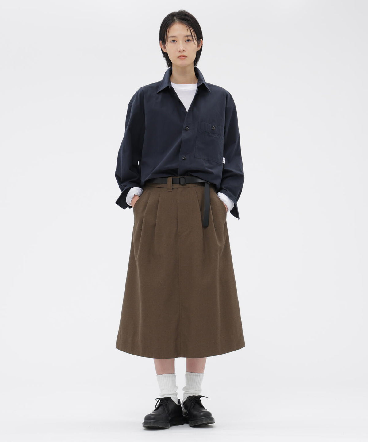 WOOL COTTON DRILL SKIRT