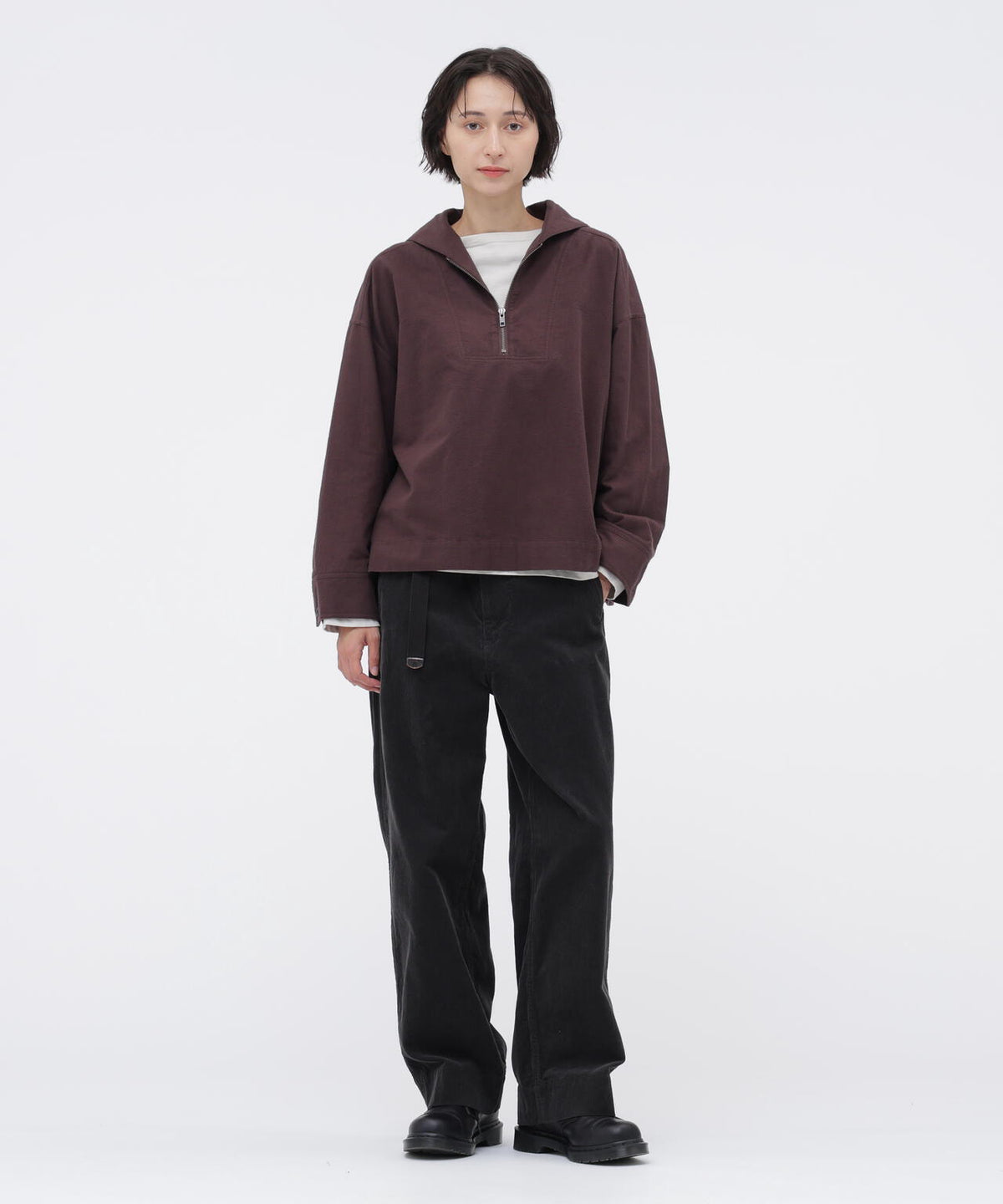 DRY COTTON NEEDLECORD TROUSERS