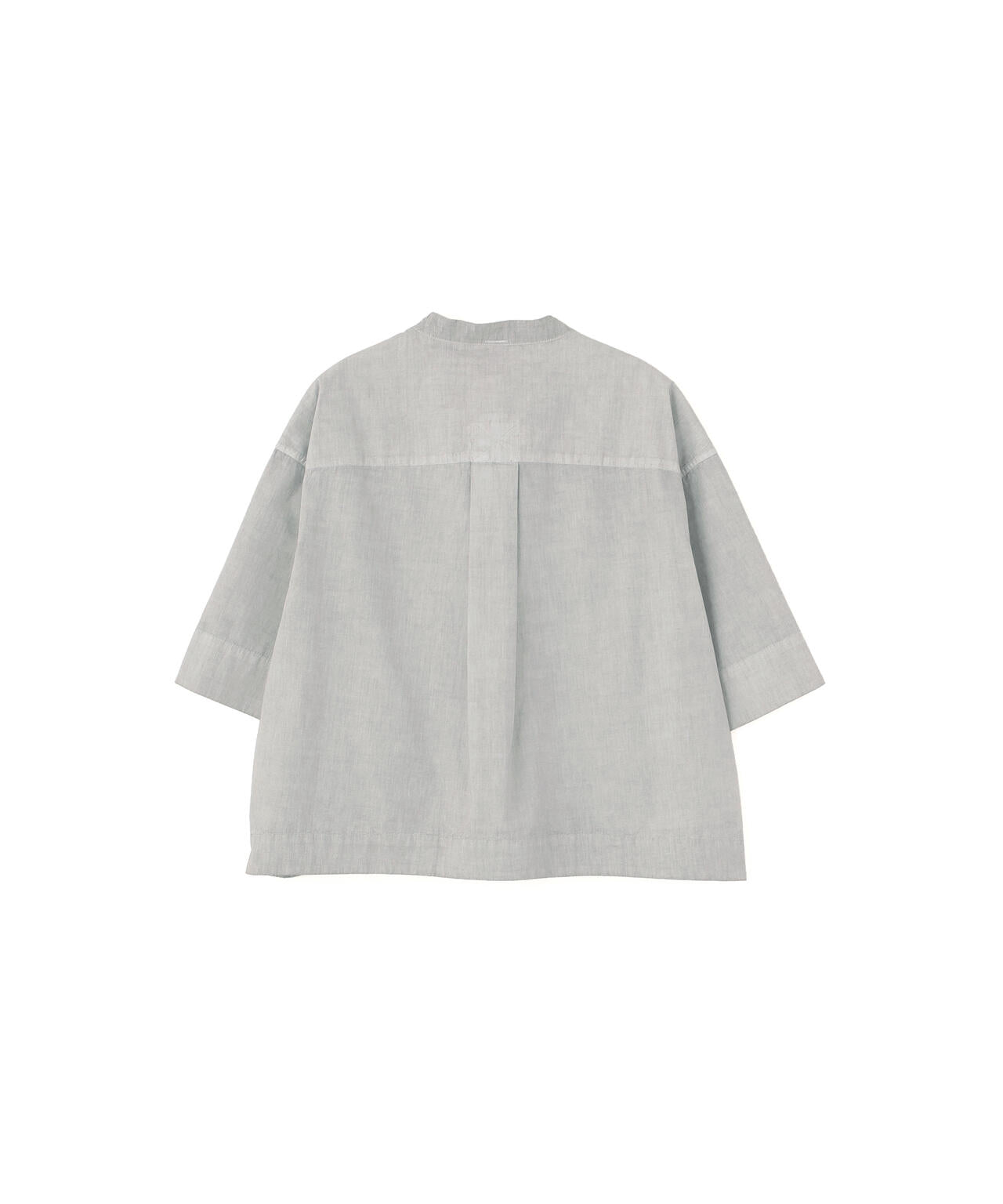 CARBON DYED COTTON POPLIN SHIRT