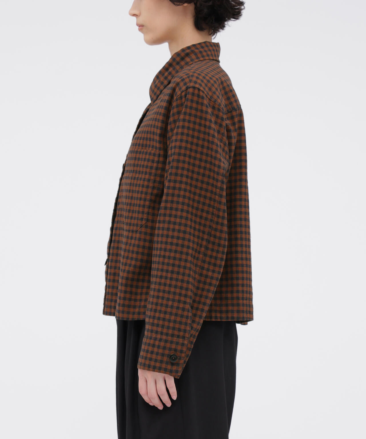 FADED LINEN COTTON PLAINWEAVE SHIRT