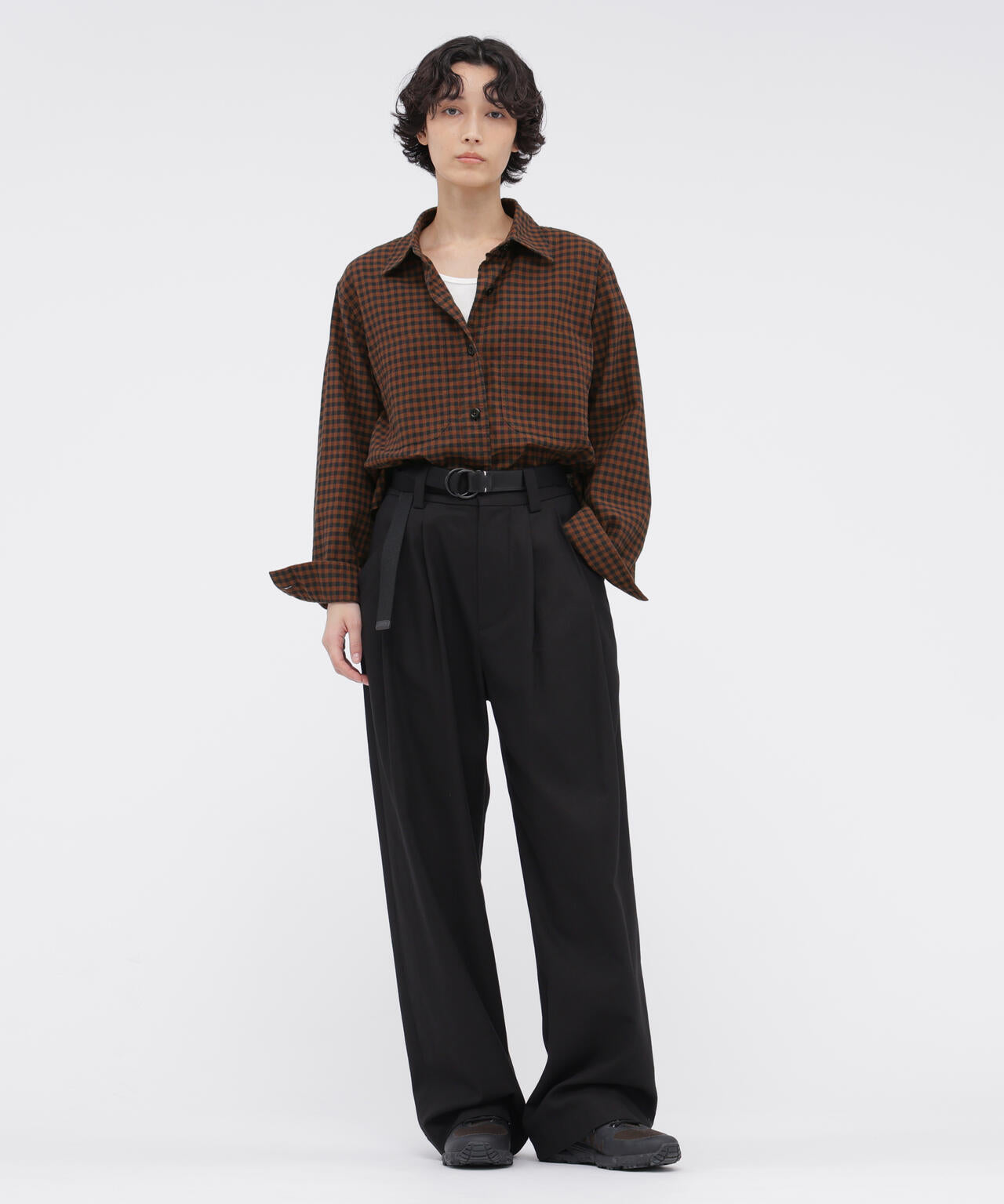 FADED LINEN COTTON PLAINWEAVE SHIRT