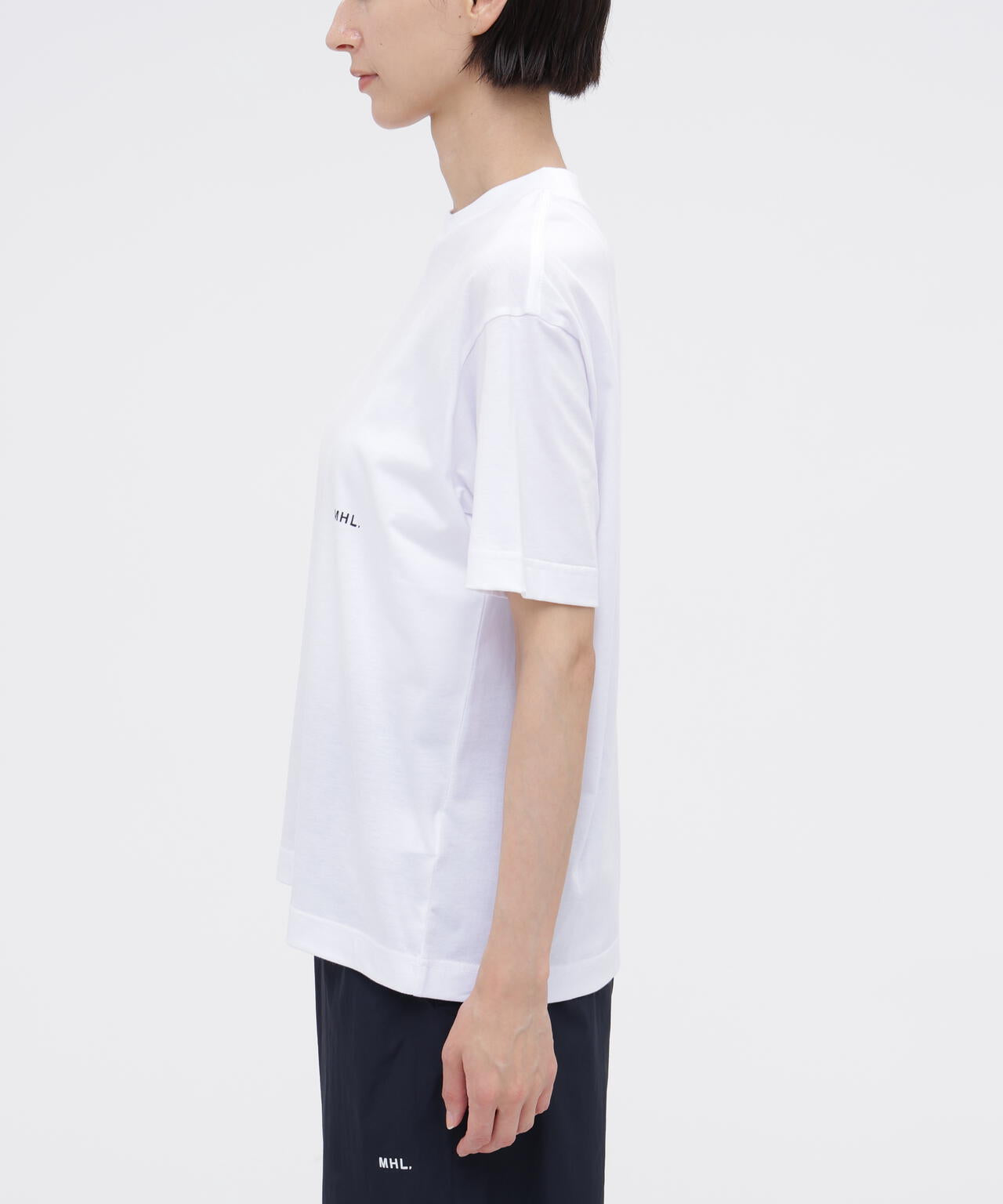 MHL. UTILITY WEAR COTTON POLYESTER PLAIN JERSEY TOP