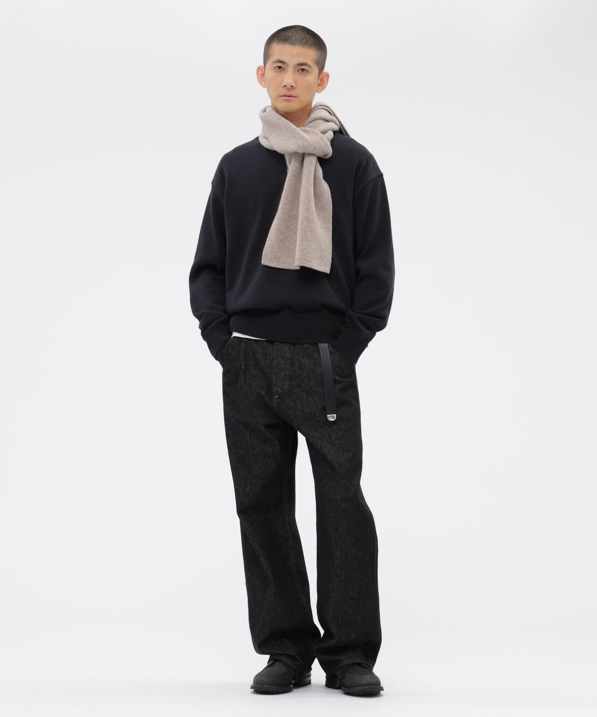 FELTED DRY WOOL SCARF