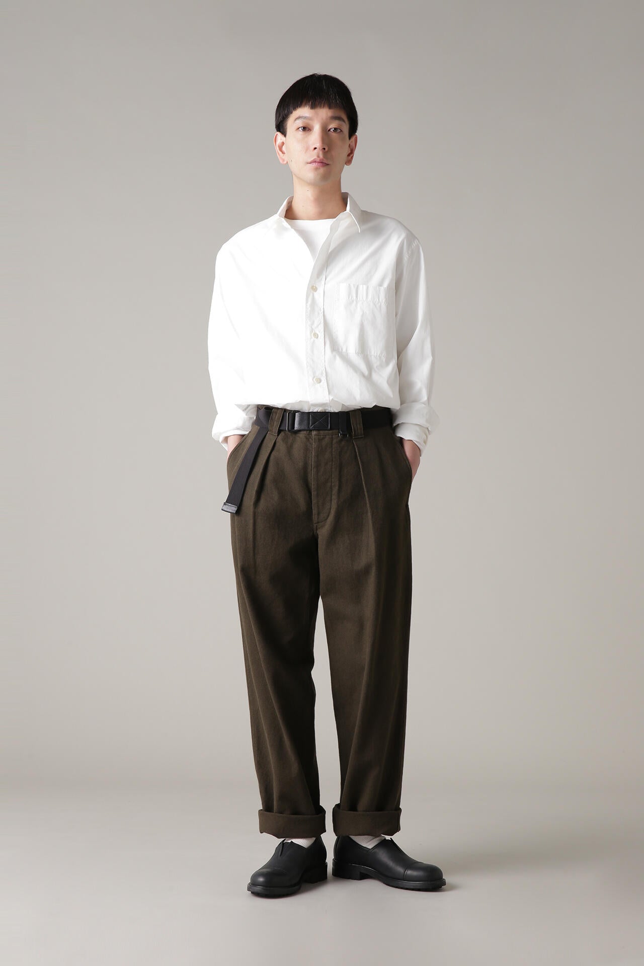 WORN LINEN COTTON DRILL