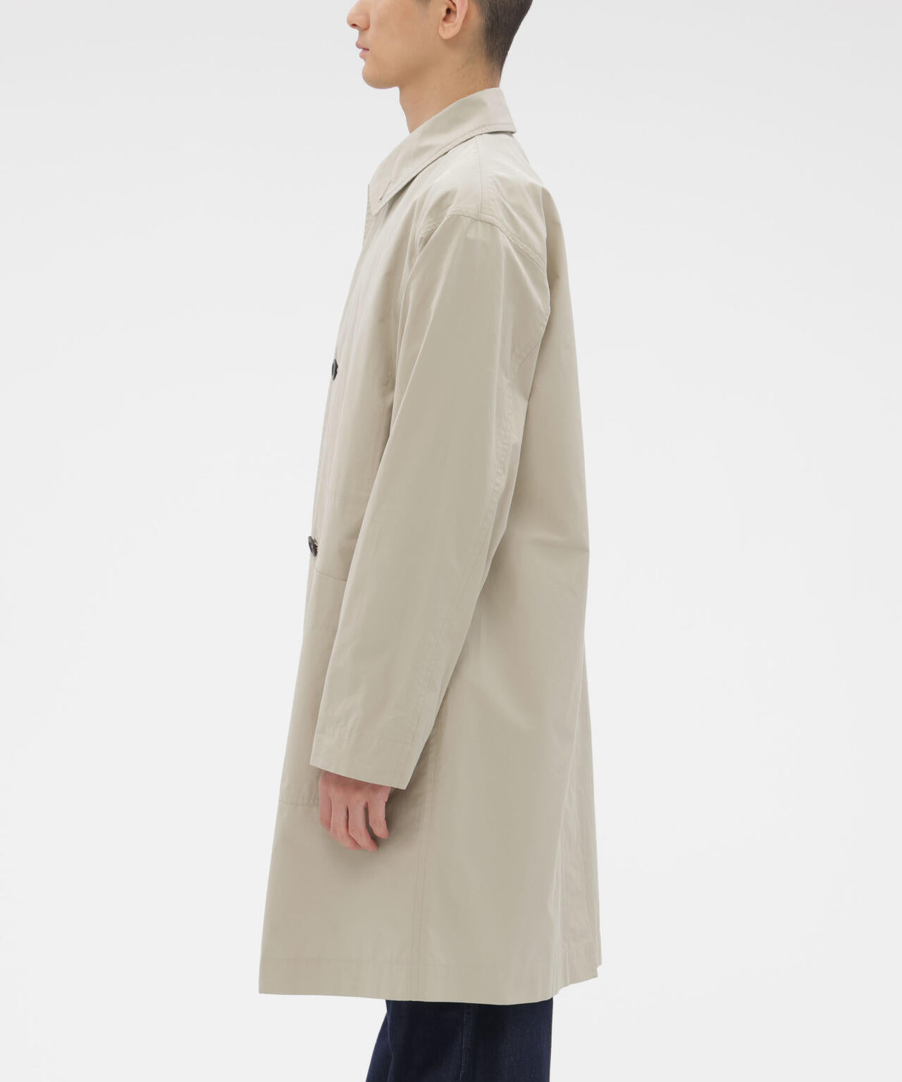 PROOFED COTTON POPLIN COAT
