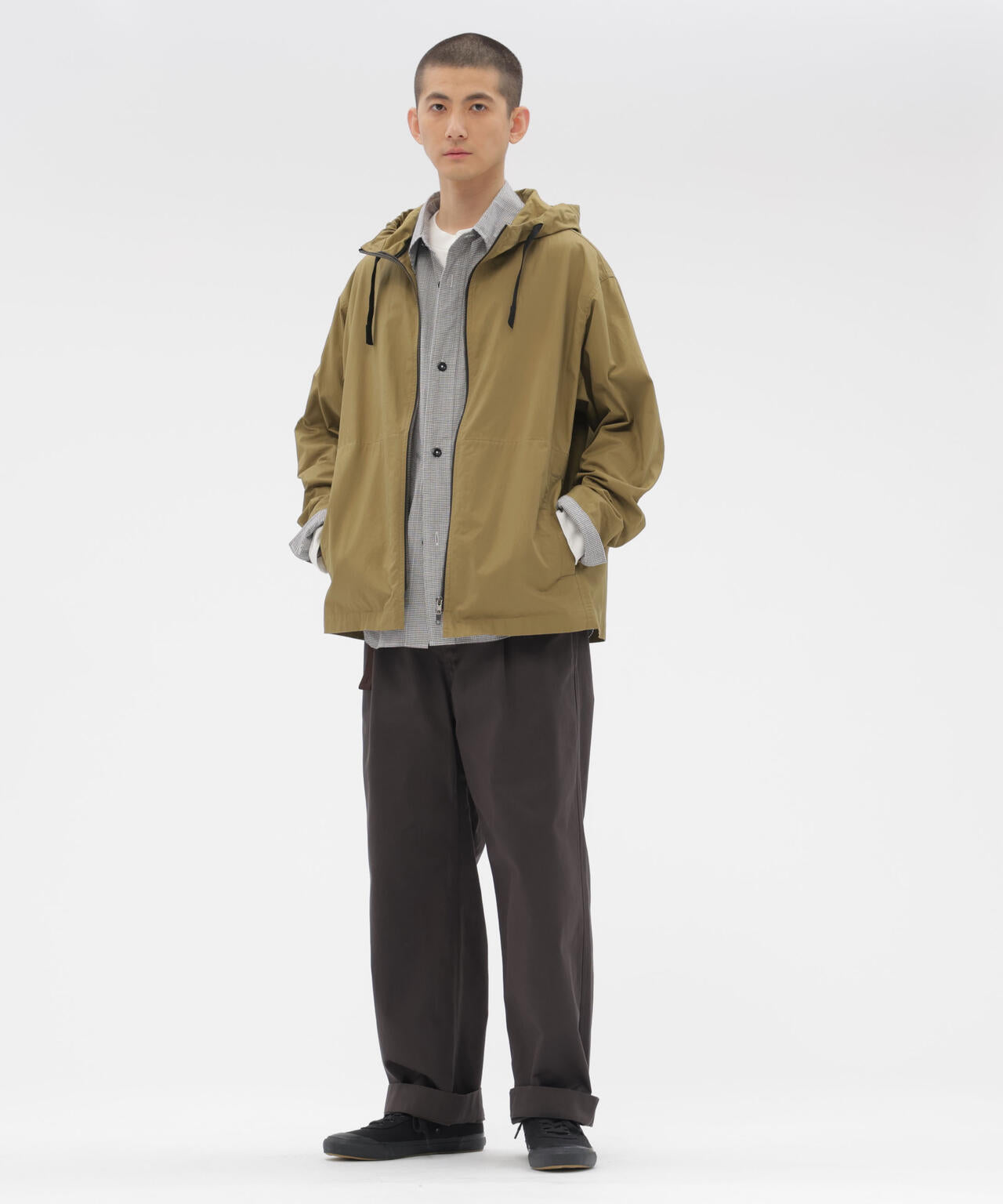 WASHED SLUB COTTON TWILL BLOUSON