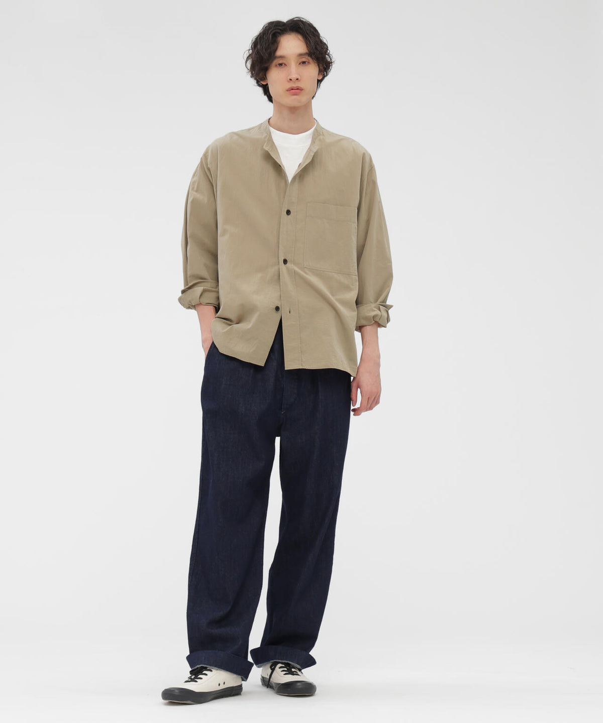 CANTON LIGHT DENIM TROUSERS