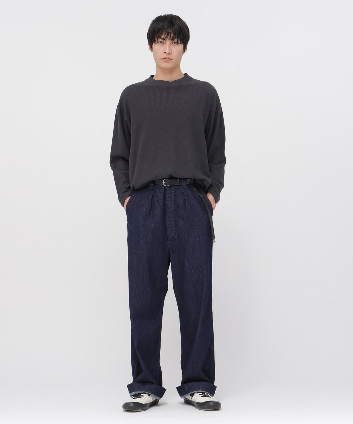 CANTON LIGHT DENIM TROUSERS