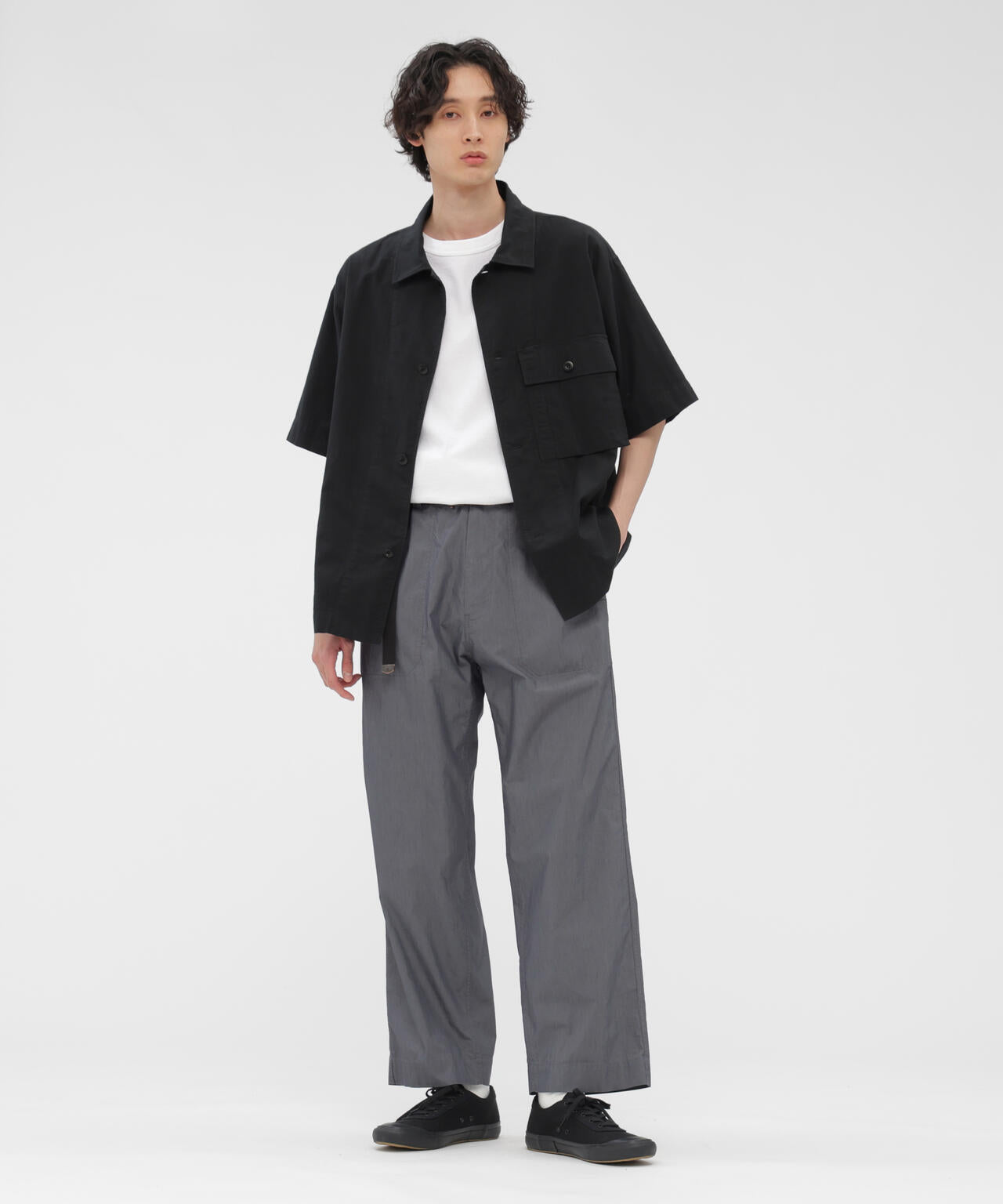 SUPERLIGHT COTTON NYLON TROUSERS
