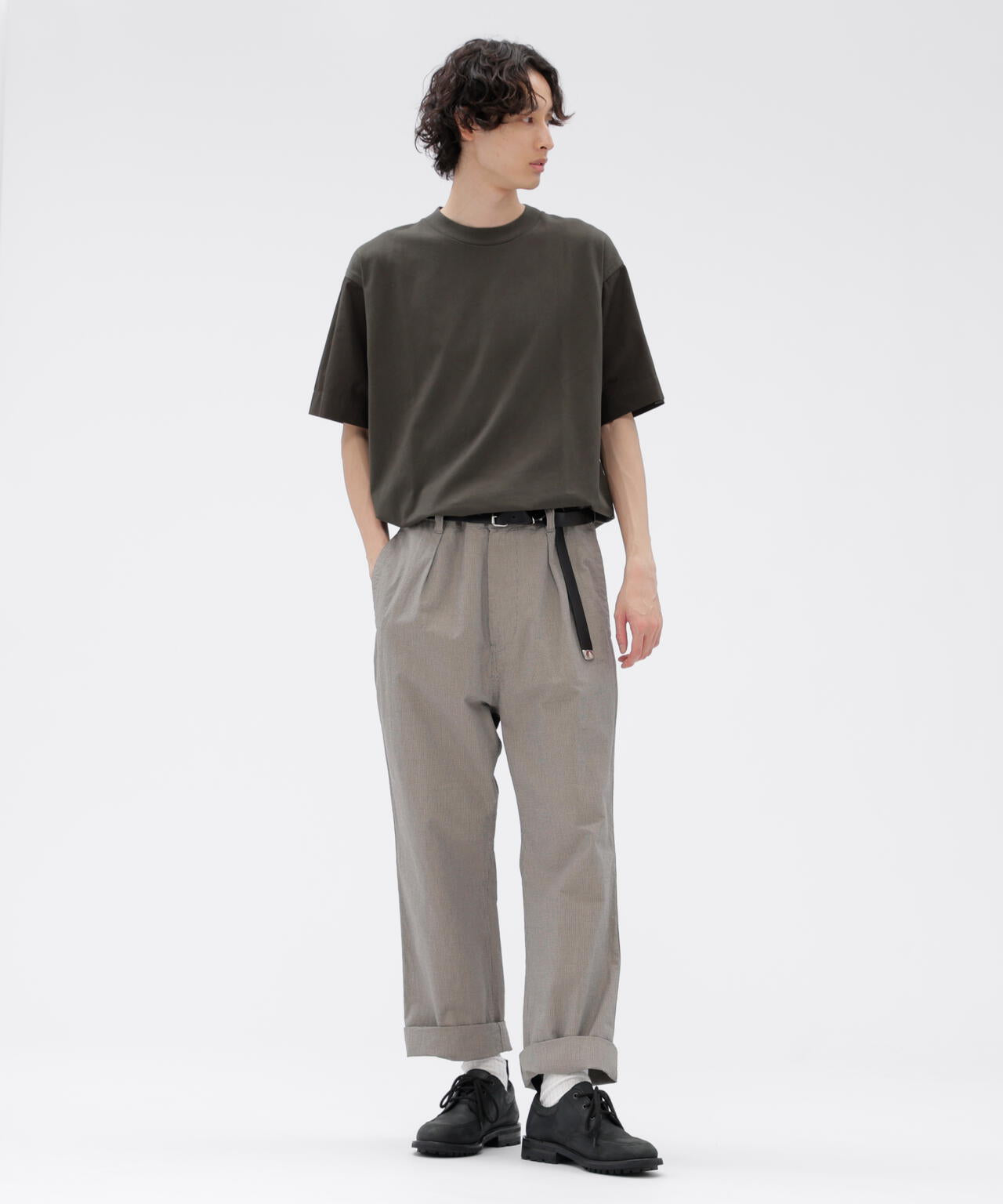 CHEF CHECK COTTON TROUSERS