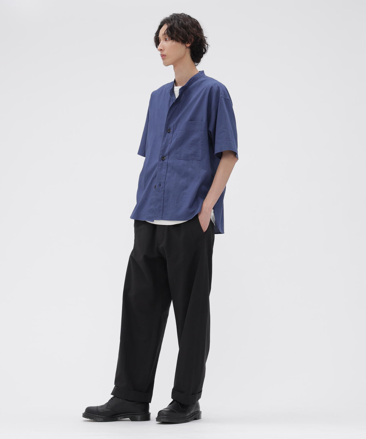 LIGHTWEIGHT COTTON NYLON TWILL TROUSERS