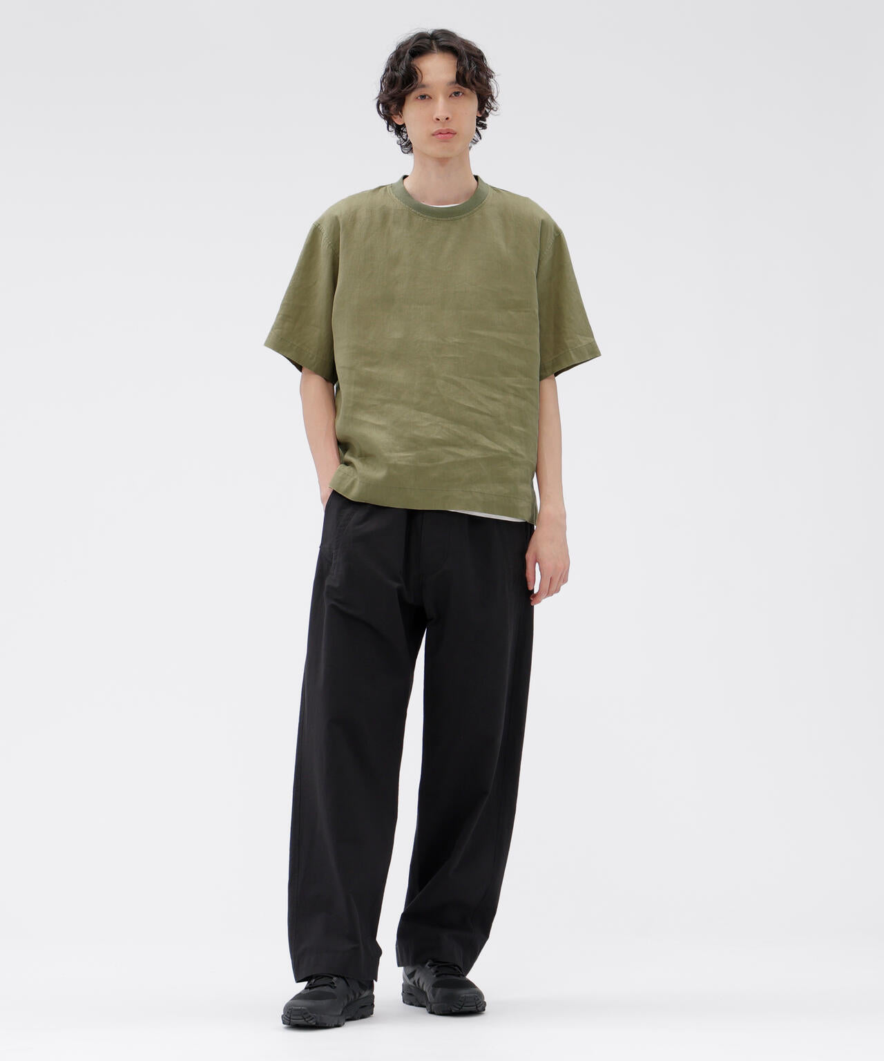 LIGHTWEIGHT COTTON NYLON TWILL TROUSERS