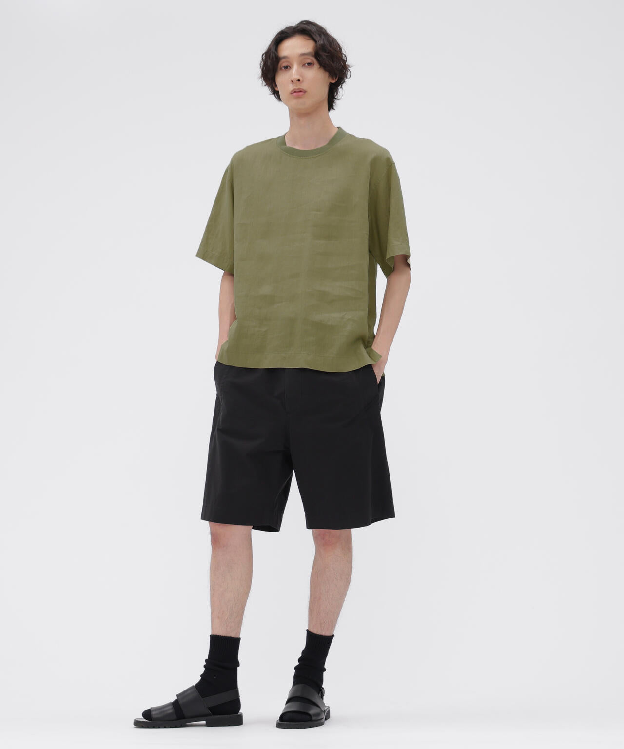 LIGHTWEIGHT COTTON NYLON TWILL TROUSERS