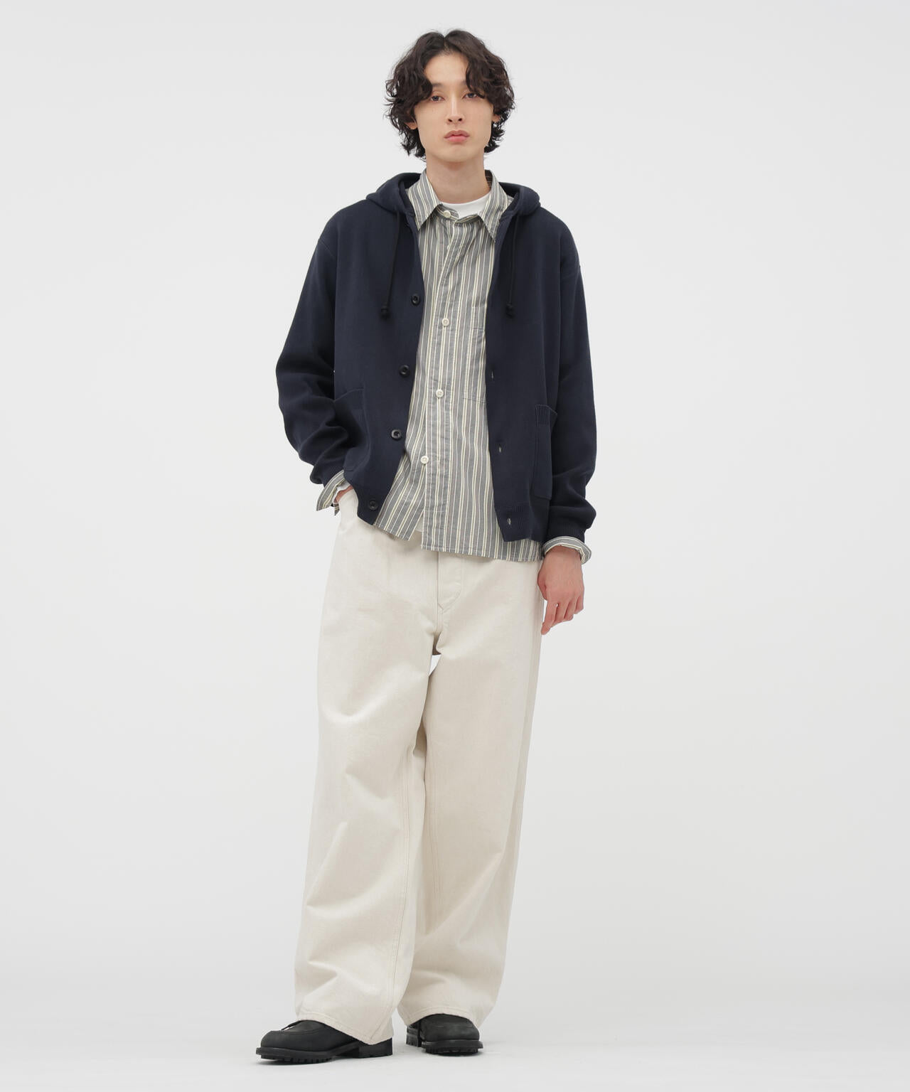 PYJAMA STRIPE COTTON SHIRT