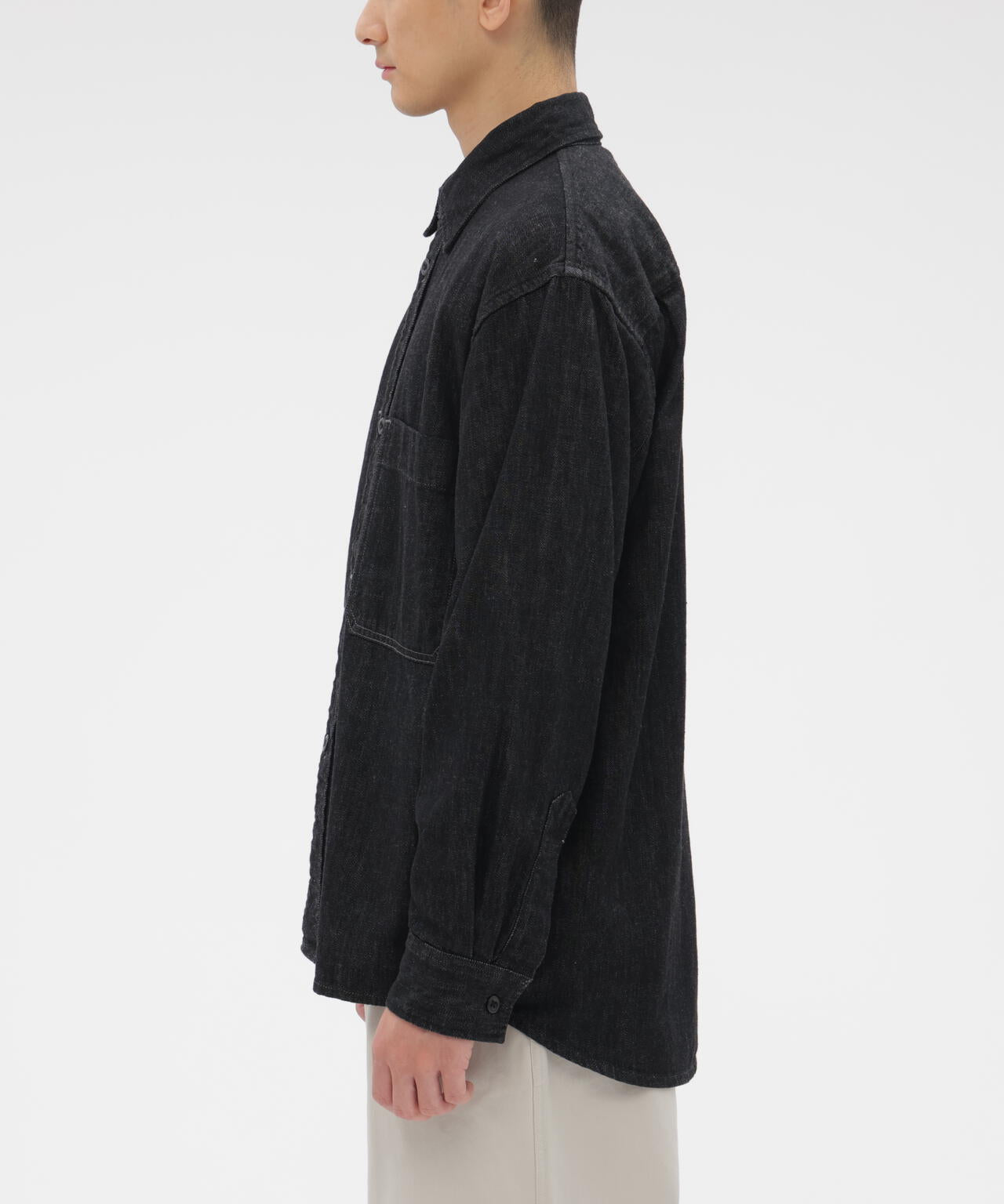 CANTON BLACK LIGHT DENIM SHIRT