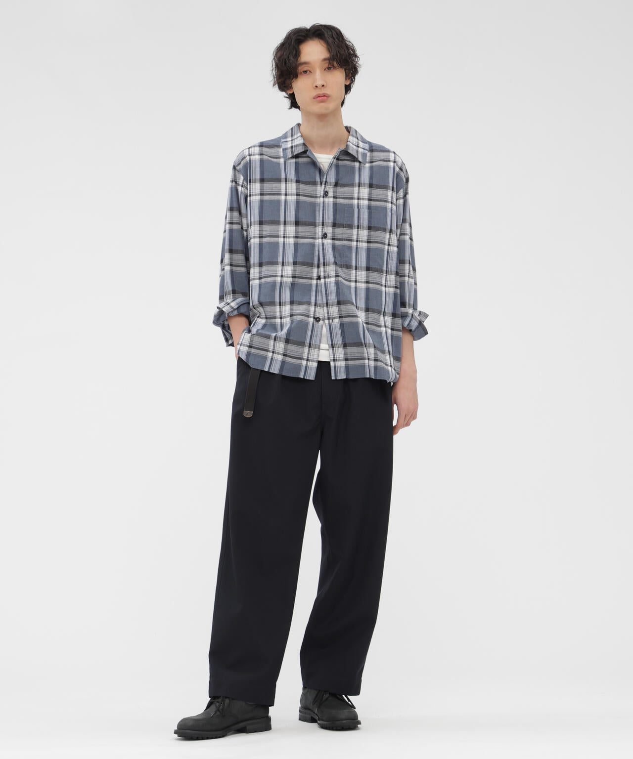TOP DYED COTTON POPLIN SHIRT