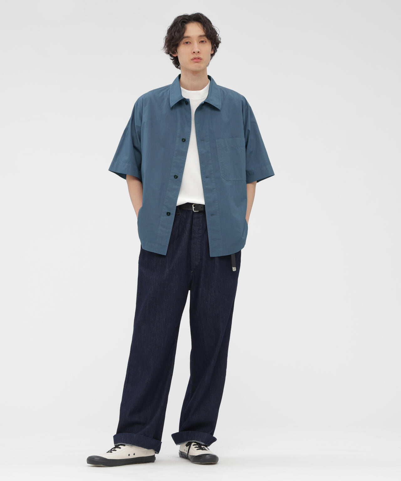 COTTON RAMIE POPLIN SHIRT