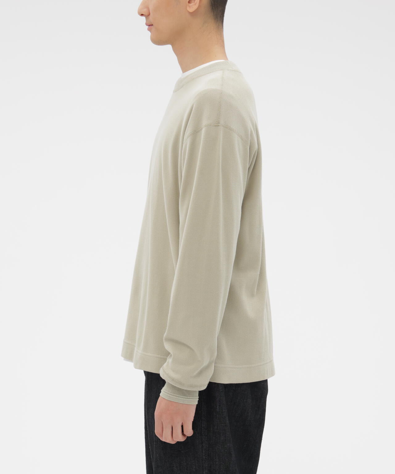 FINE COTTON RIB JERSEY TOP