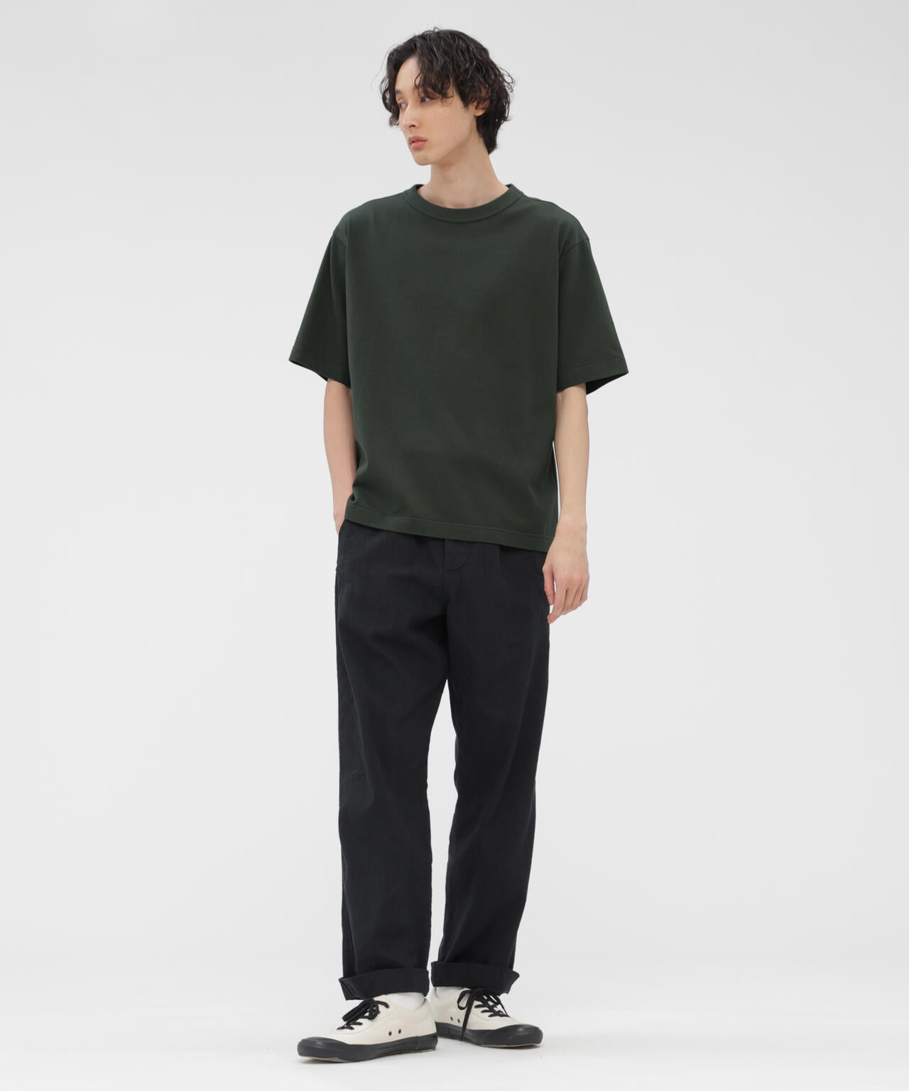 RAW SLUB COTTON JERSEY TOP