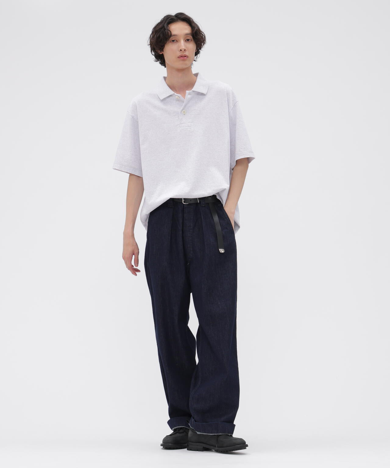 MARL COTTON JERSEY TOP